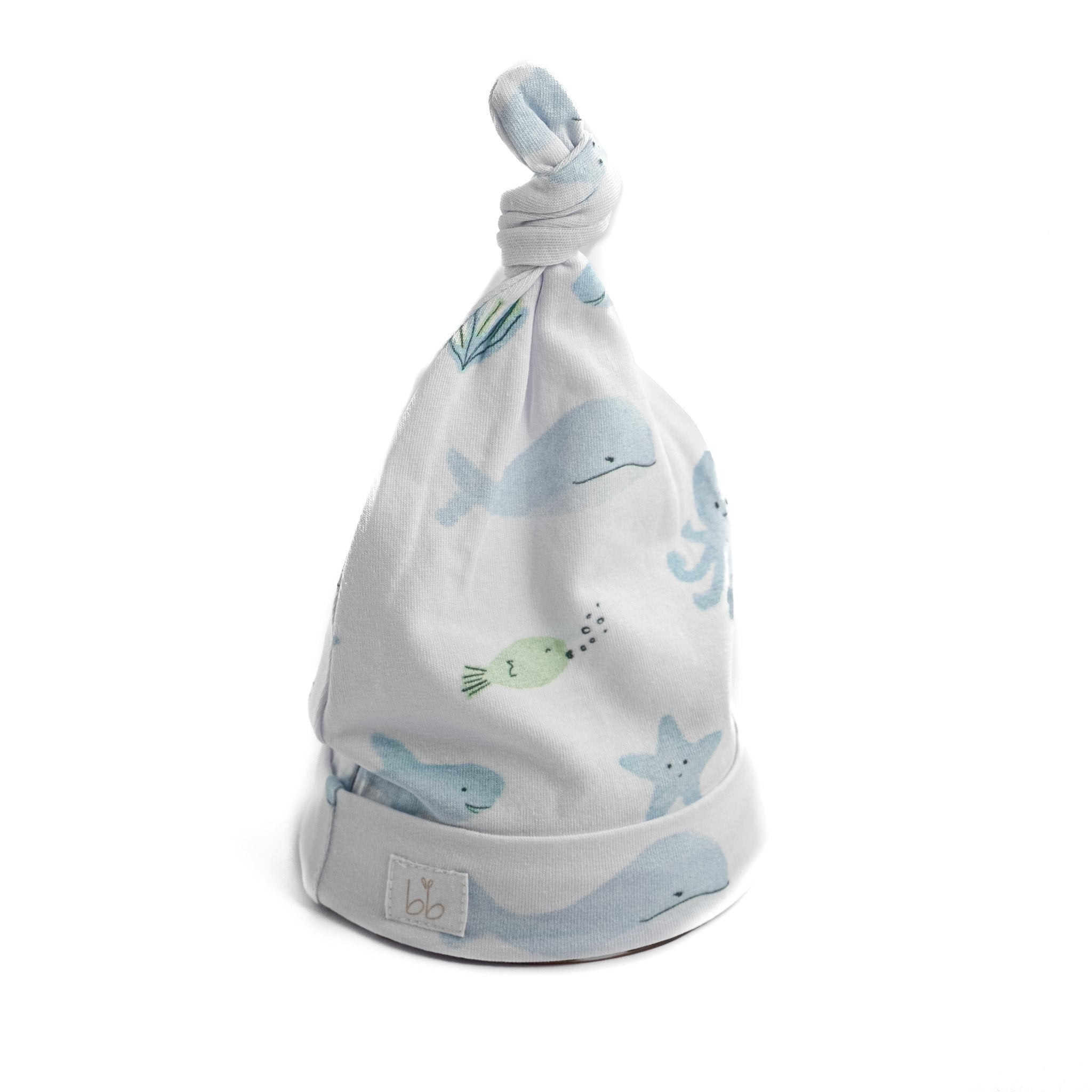 Top Knot Hat - Under The Sea