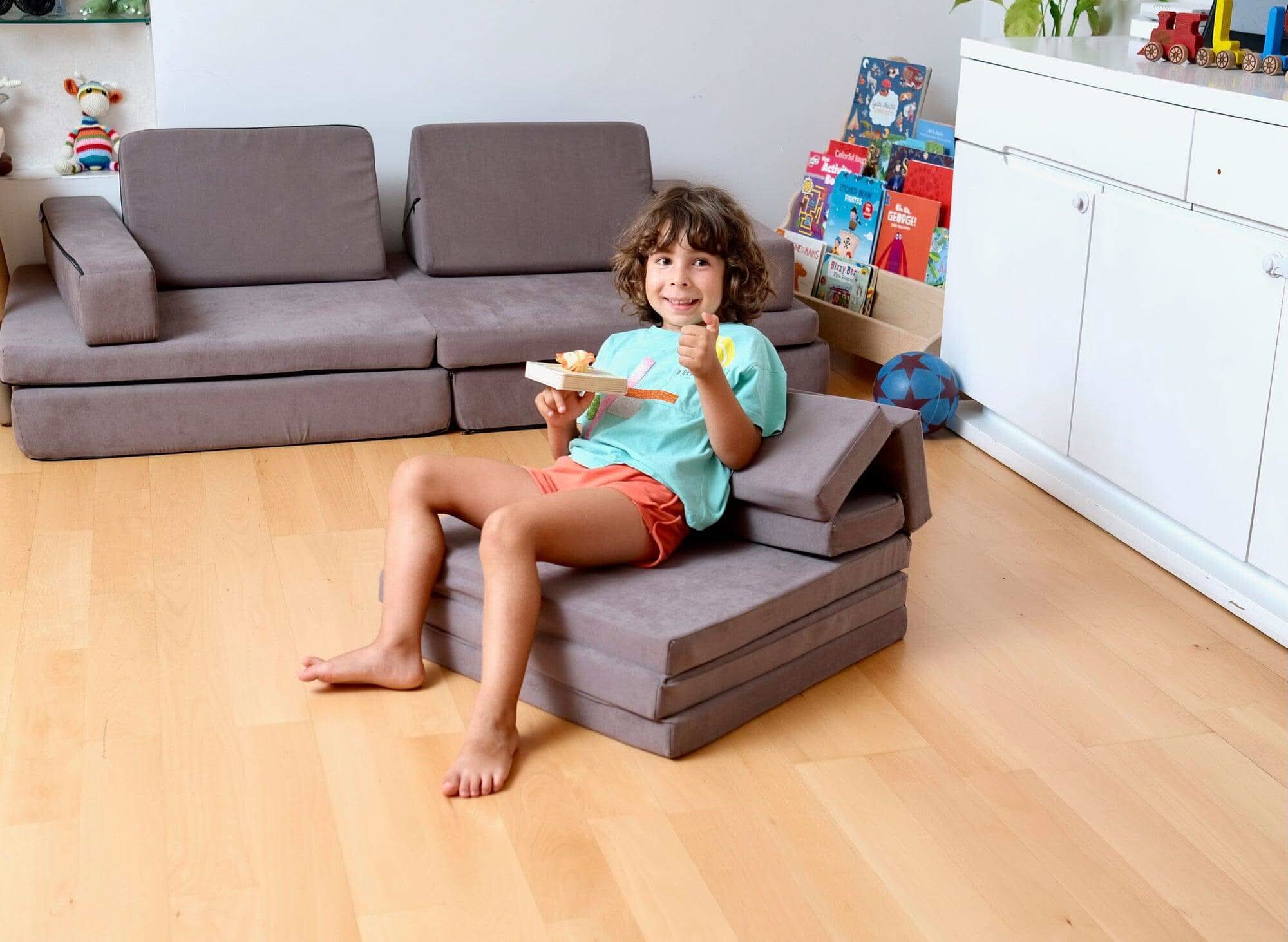 Transformable Kids Play Mat And Couch For Playtime And Relaxation