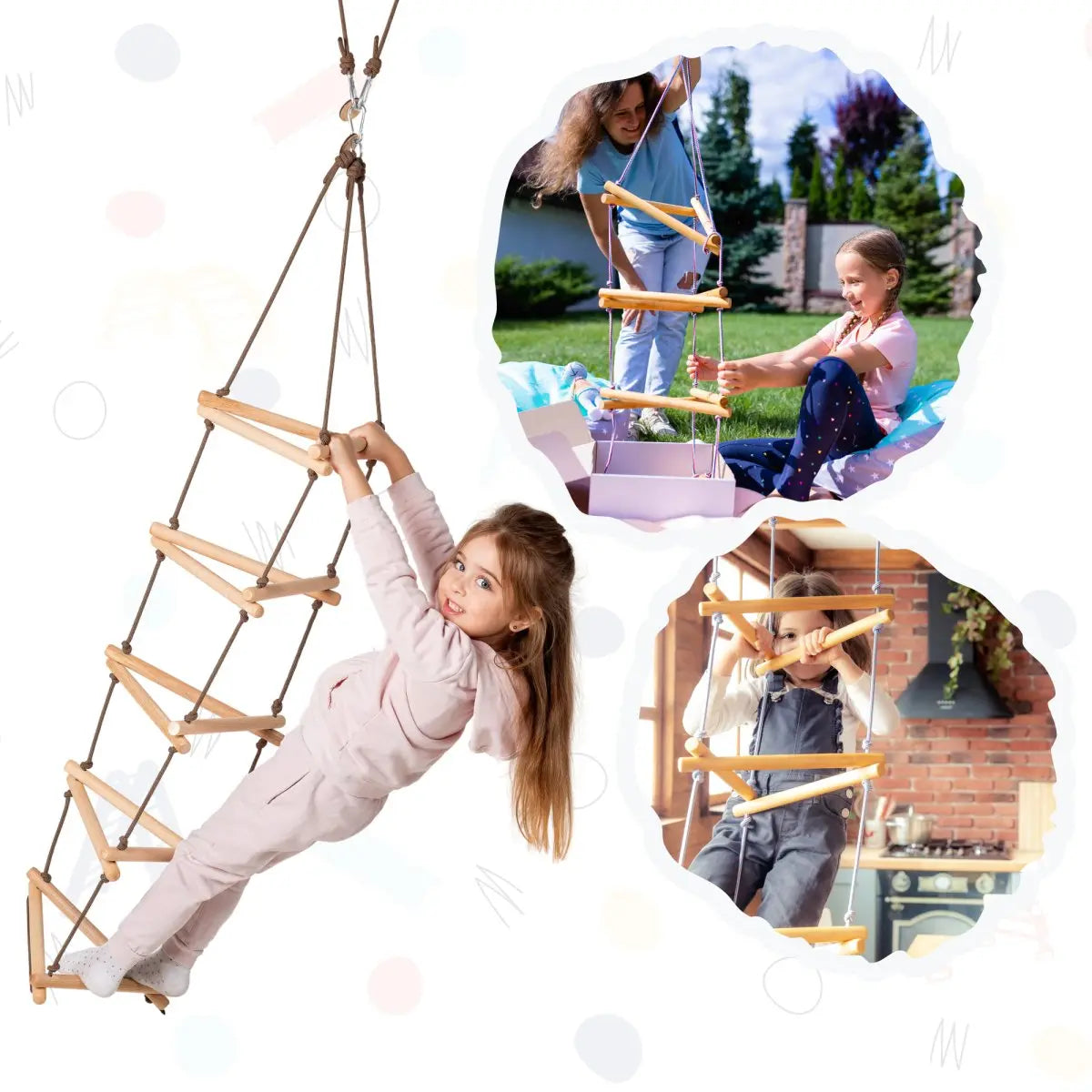 Triangle Rope Ladder For Kids
