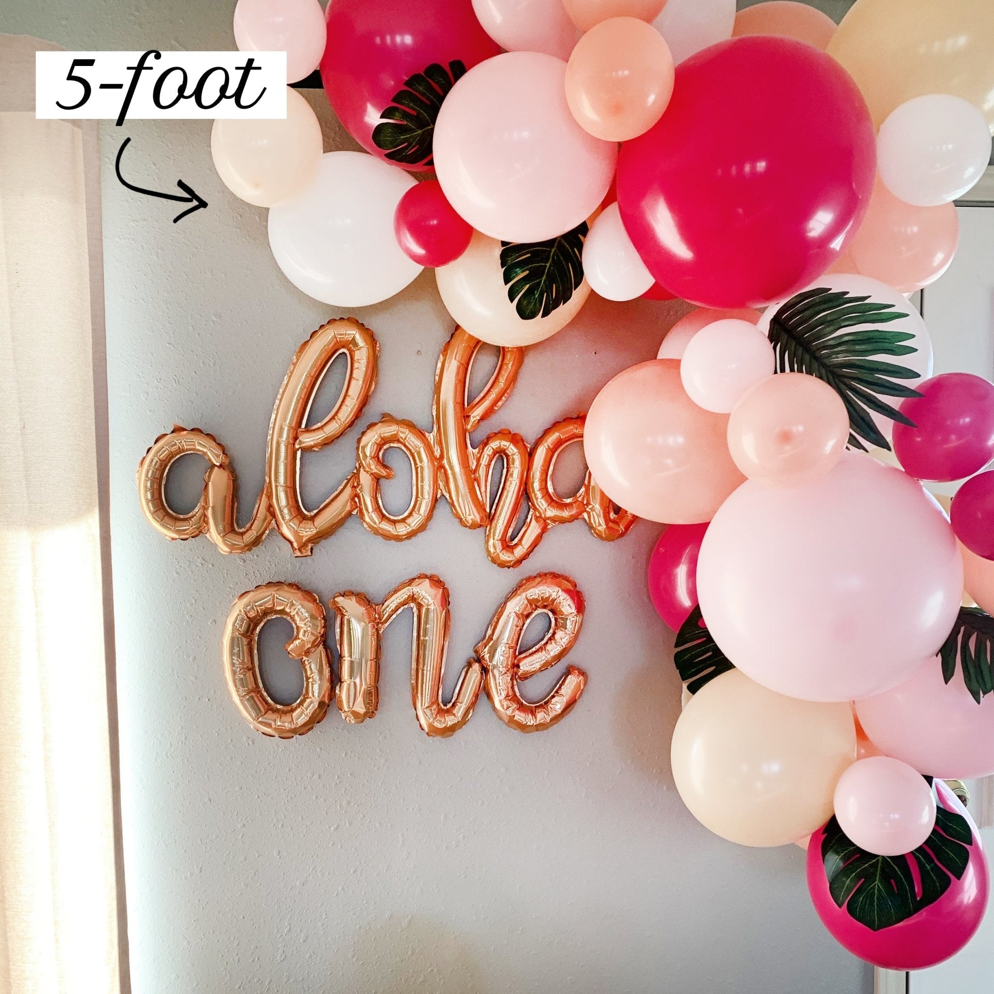 Tropical Pink & Magenta Balloon Garland Kit