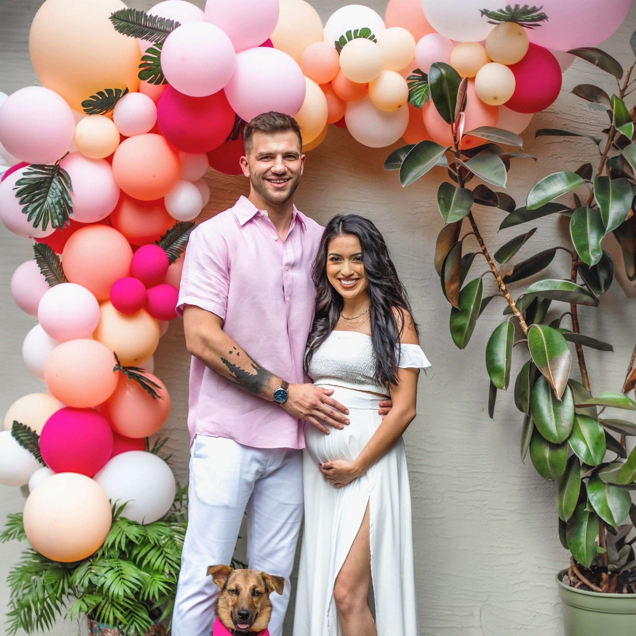 Tropical Pink & Magenta Balloon Garland Kit