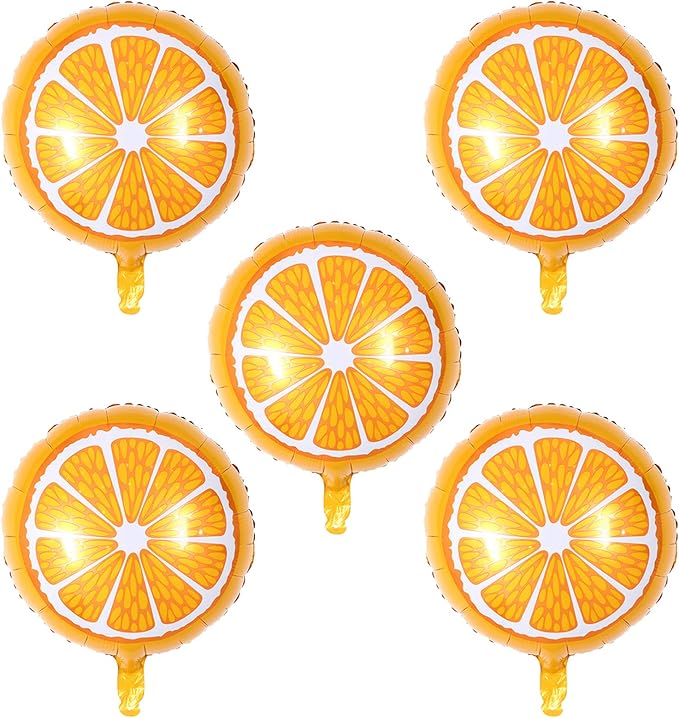 Orange Slice Mylar Balloon – 18" Fruit Party Decor | Ellie’s Party Supply