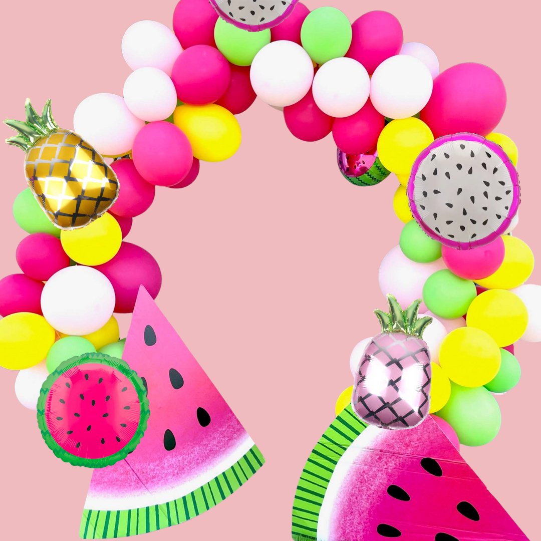 Tropical Pink Pineapple Mylar Foil Balloon (18 Inches)
