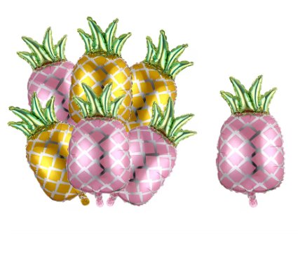 Tropical Pink Pineapple Mylar Foil Balloon (18 Inches)