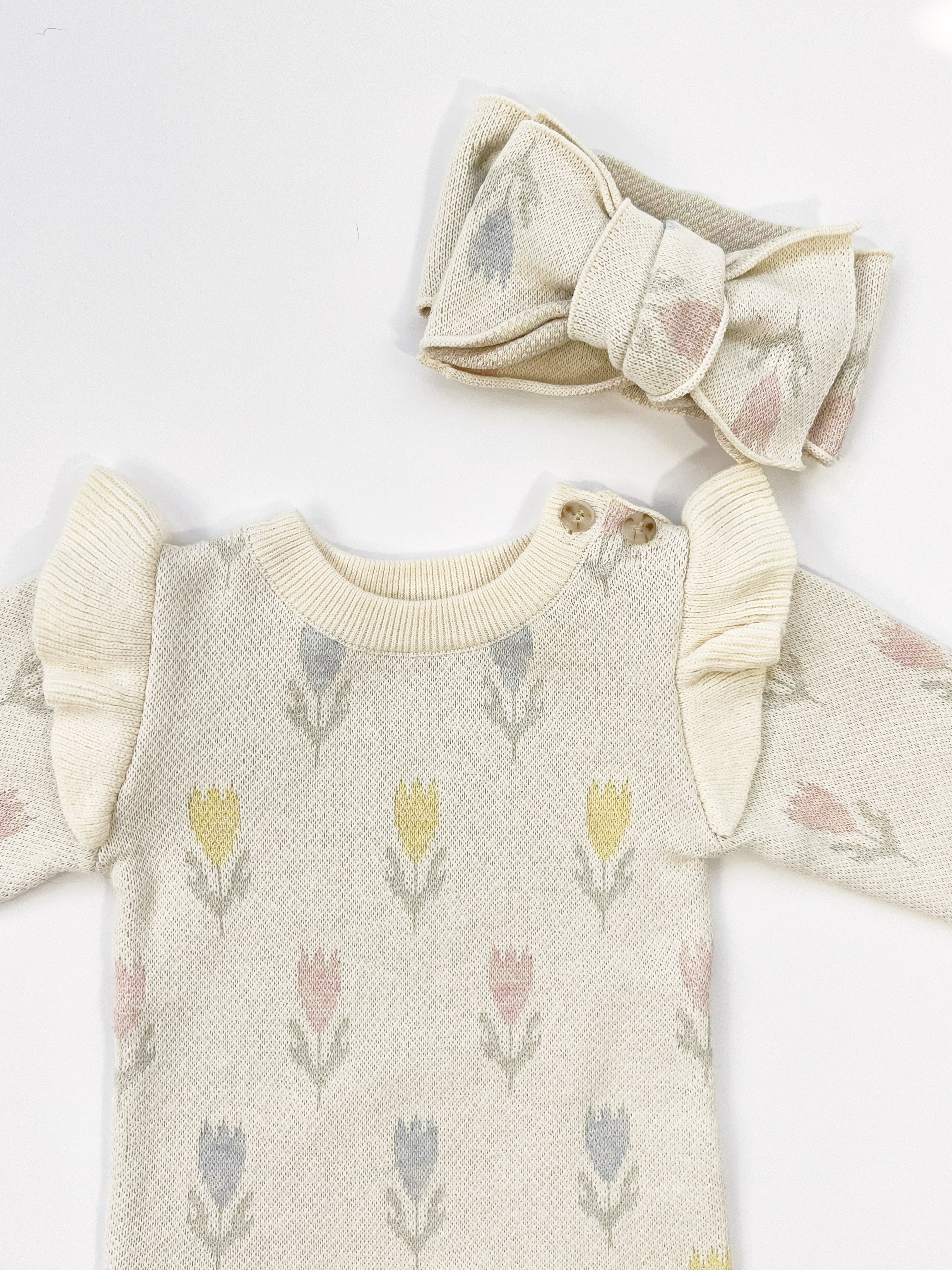 Luna + Luca Tulip Jacquard Jumpsuit