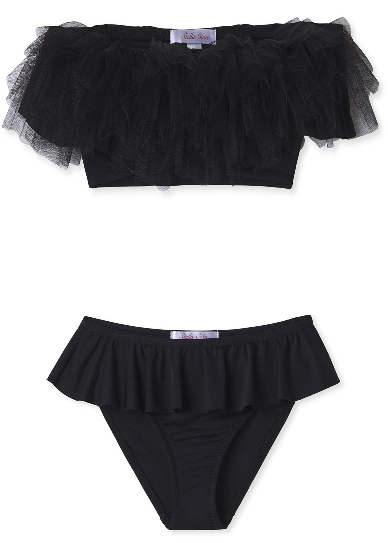 Black Bikini With Tulle