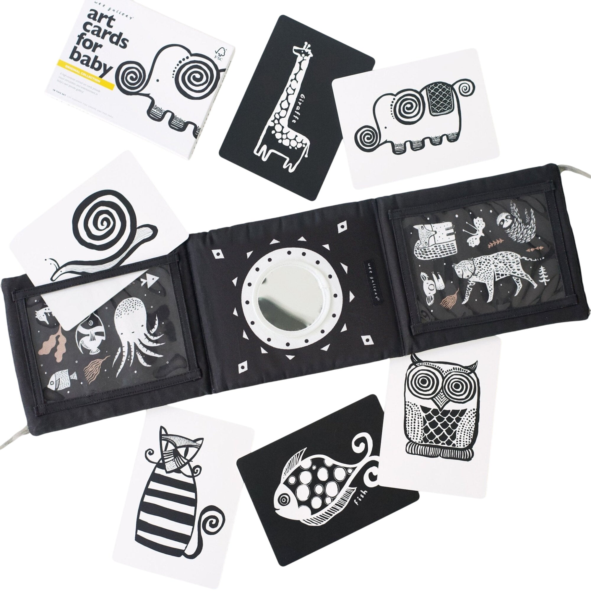 Baby Tummy Time Gallery With Mirror Gift Set