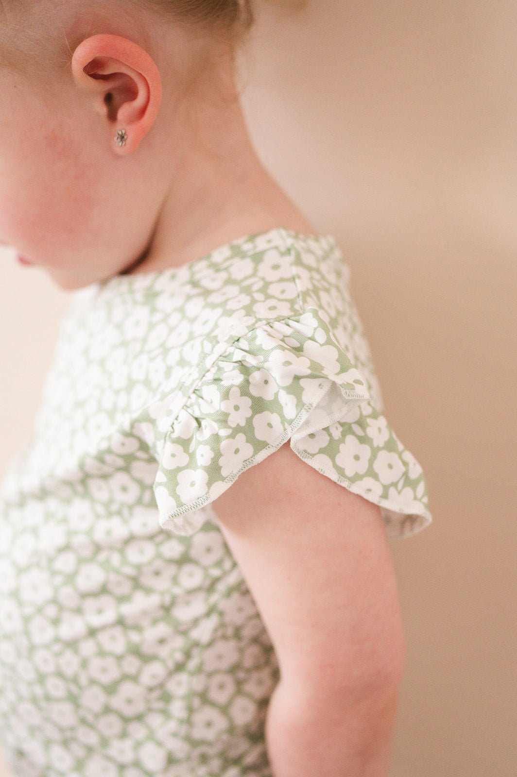 Two-piece Short Set - Sage Ditsy Floral