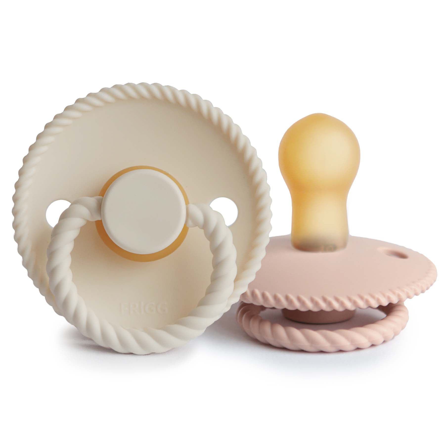 Frigg Rope Natural Rubber Pacifier 2-pack