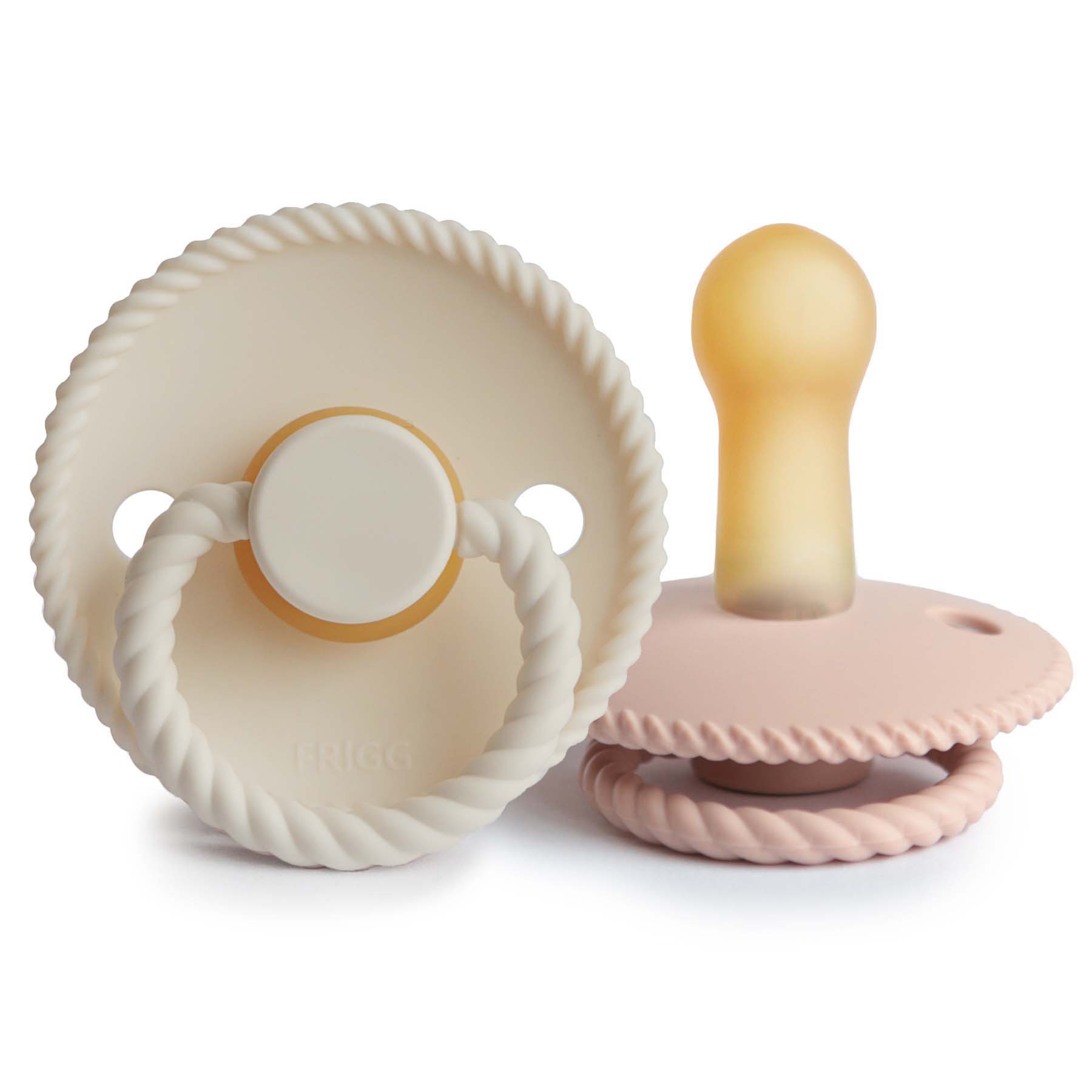 Frigg Rope Natural Rubber Pacifier 2-pack