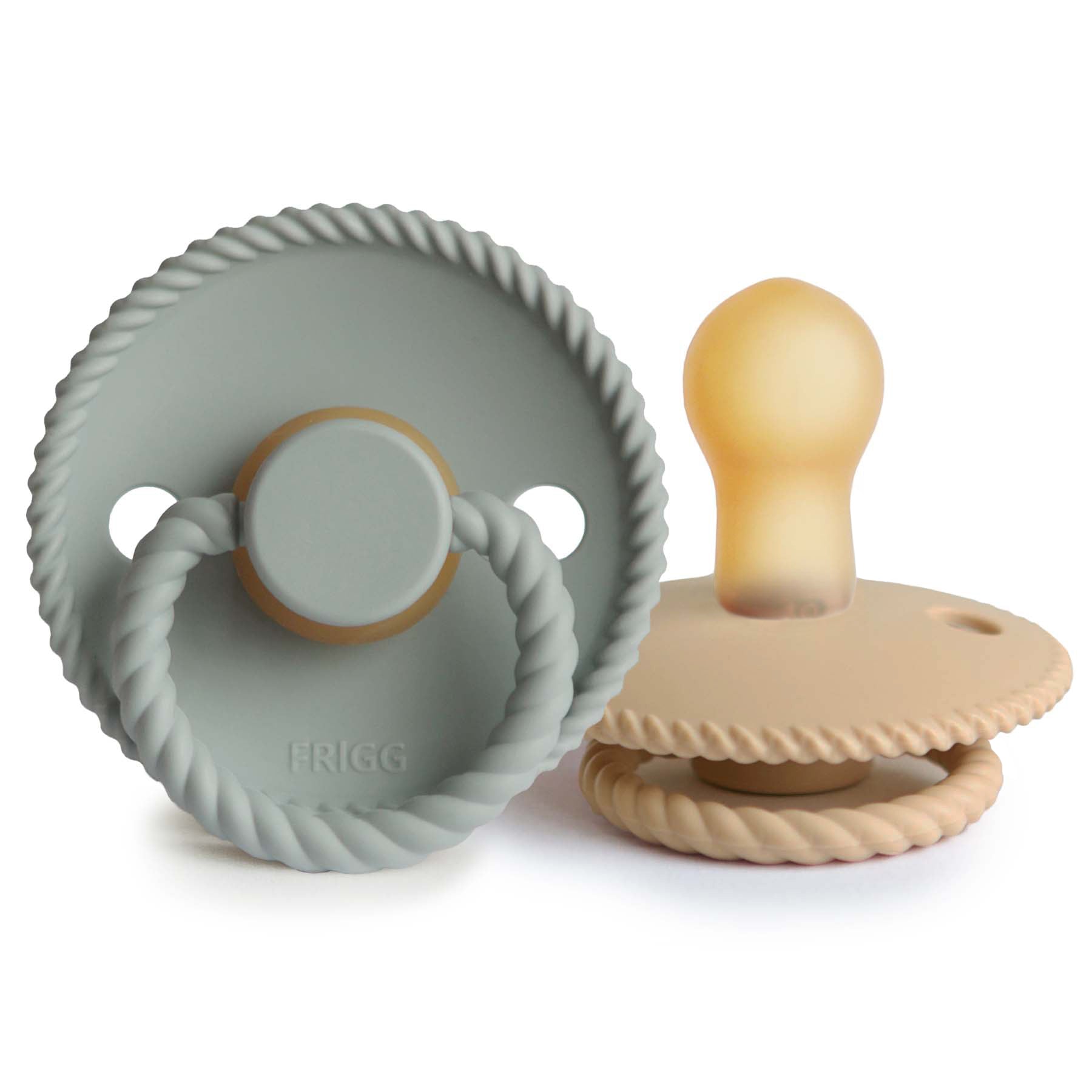 Frigg Rope Natural Rubber Pacifier 2-pack