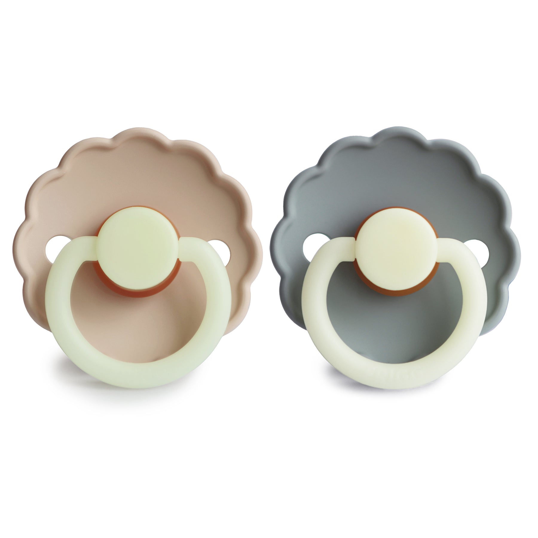Frigg Daisy Night Natural Rubber Pacifier 2-pack