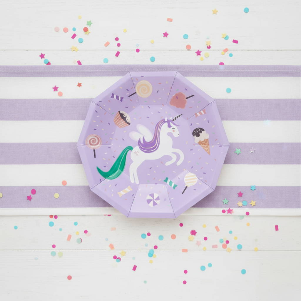Sweet Unicorn Small Plates (set Of 8)