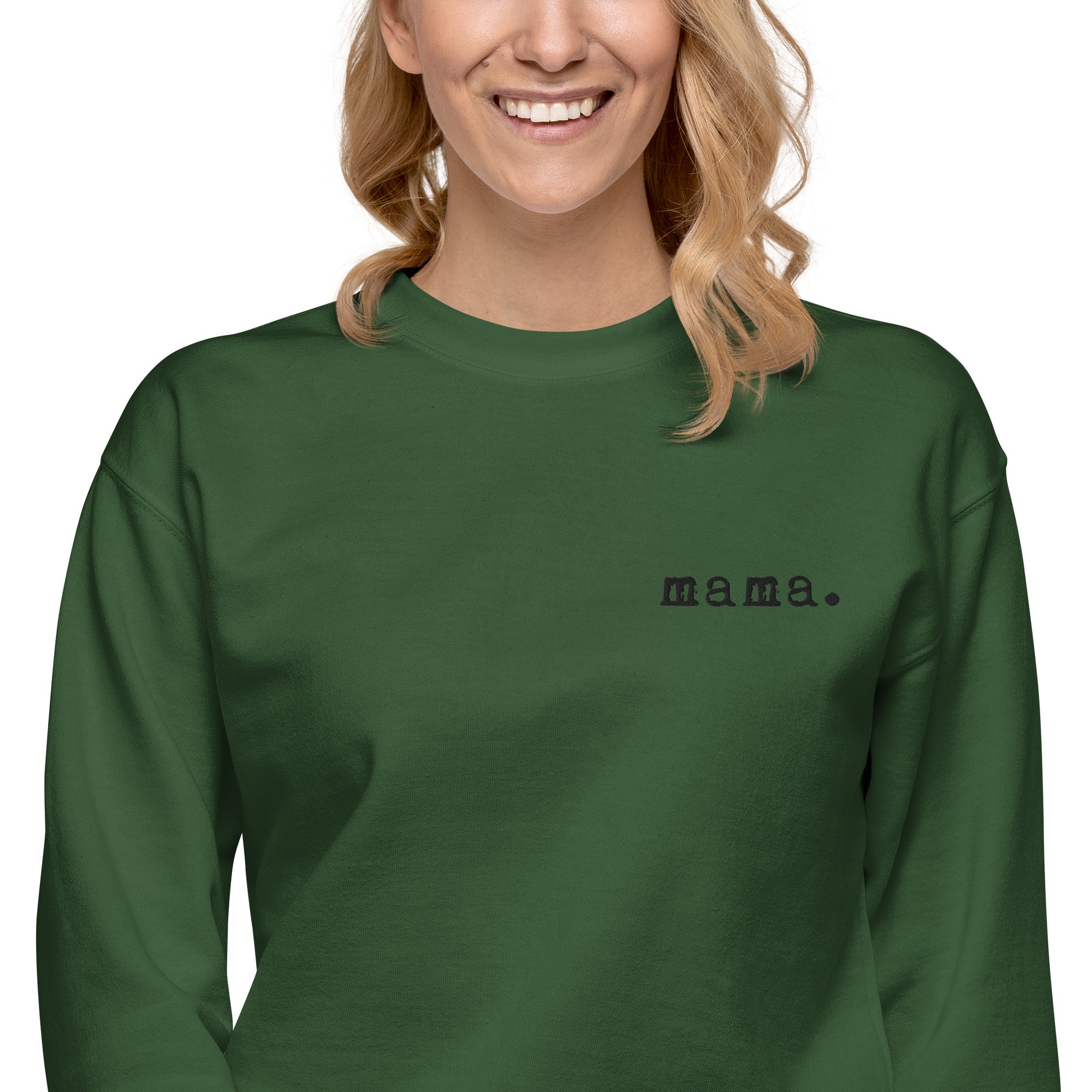Mama. Embroidered | Premium Adult Sweatshirt