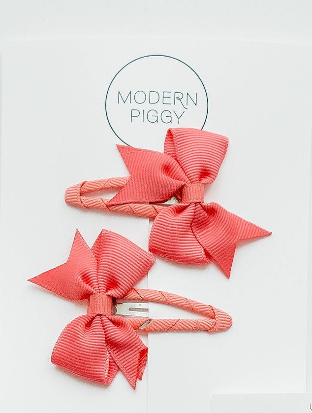 Coral | Snap Clip Set