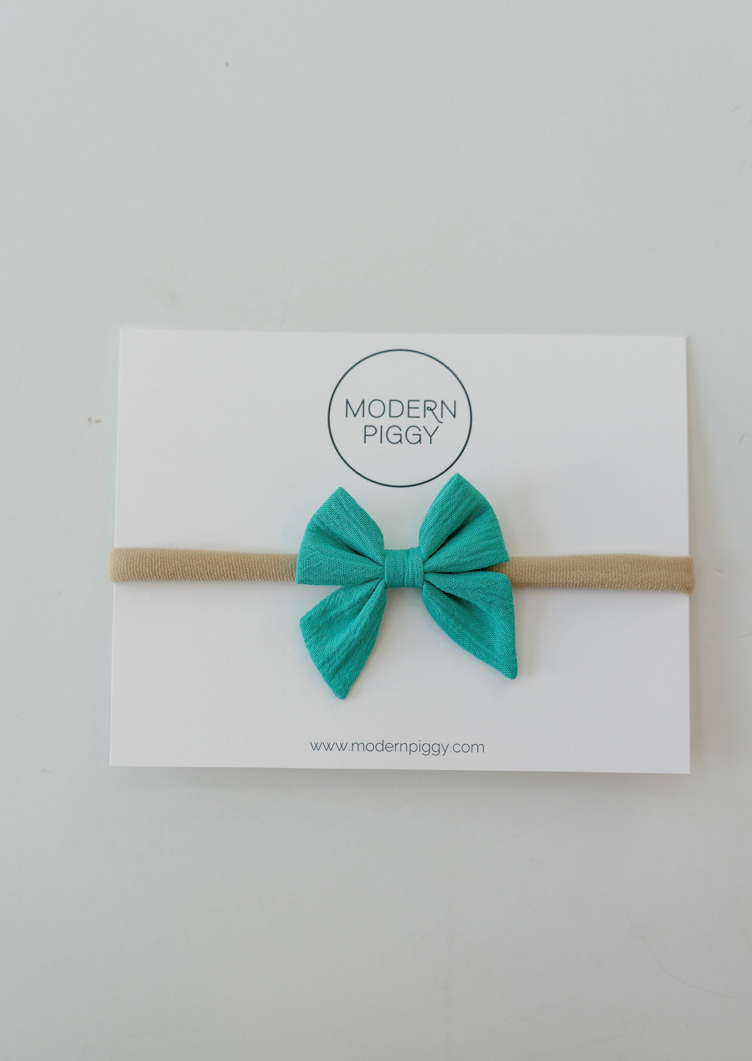 Aqua Tide | Mini Piggy Bow