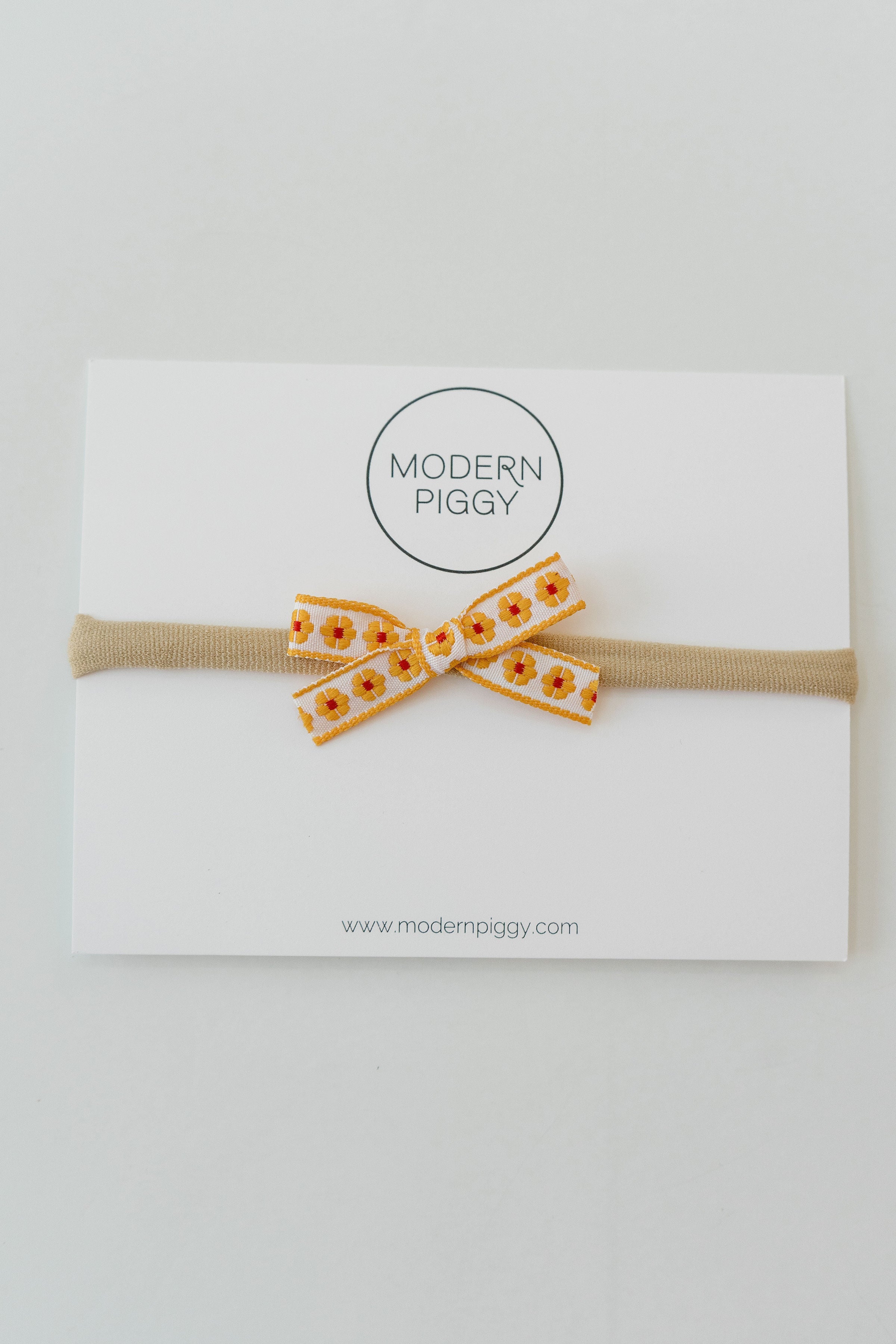 Daisy Chain- Yellow | Ribbon Bow