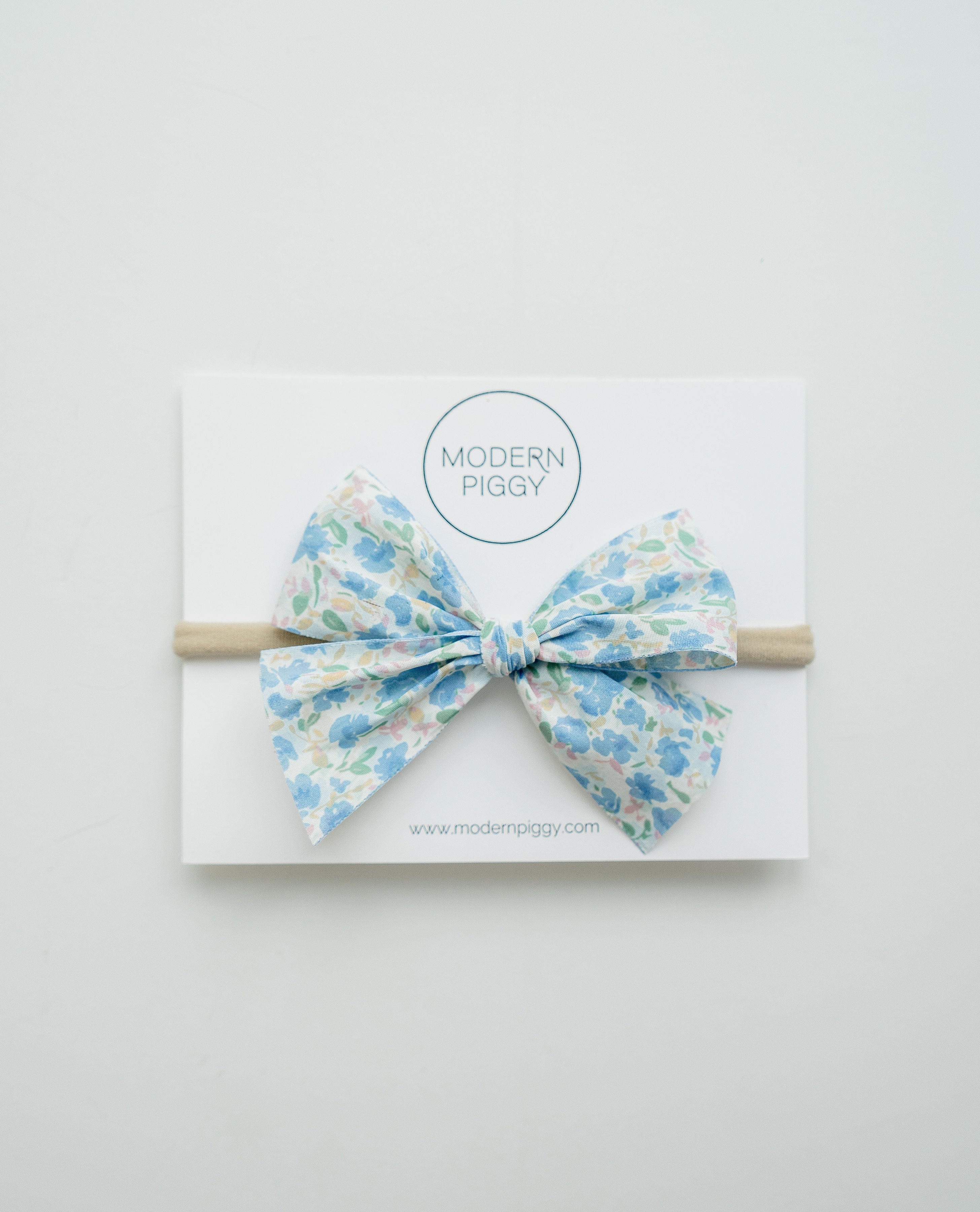 Spring Garden-blue | Hand-tied Bow