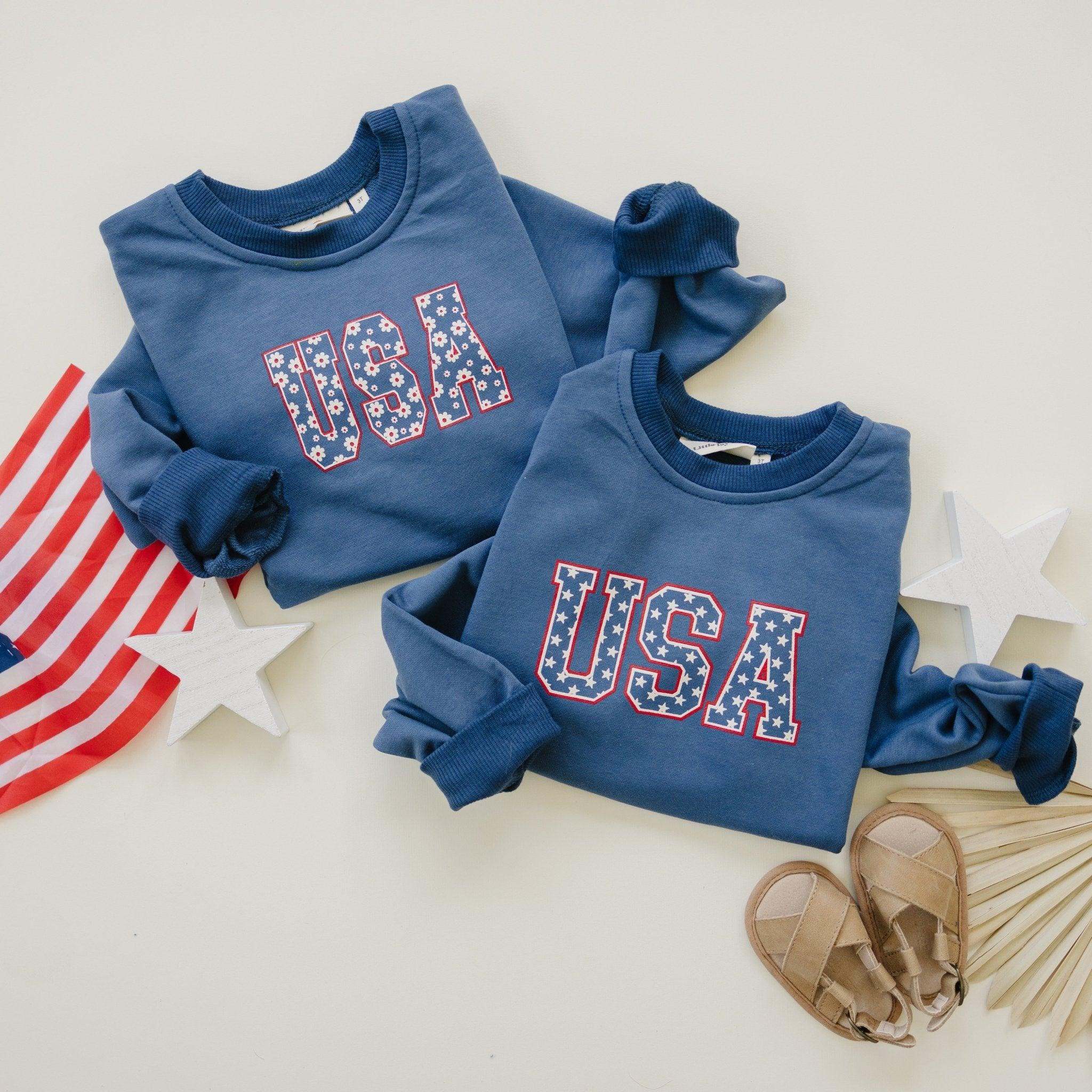 Usa Daisy Crewneck Sweatshirt