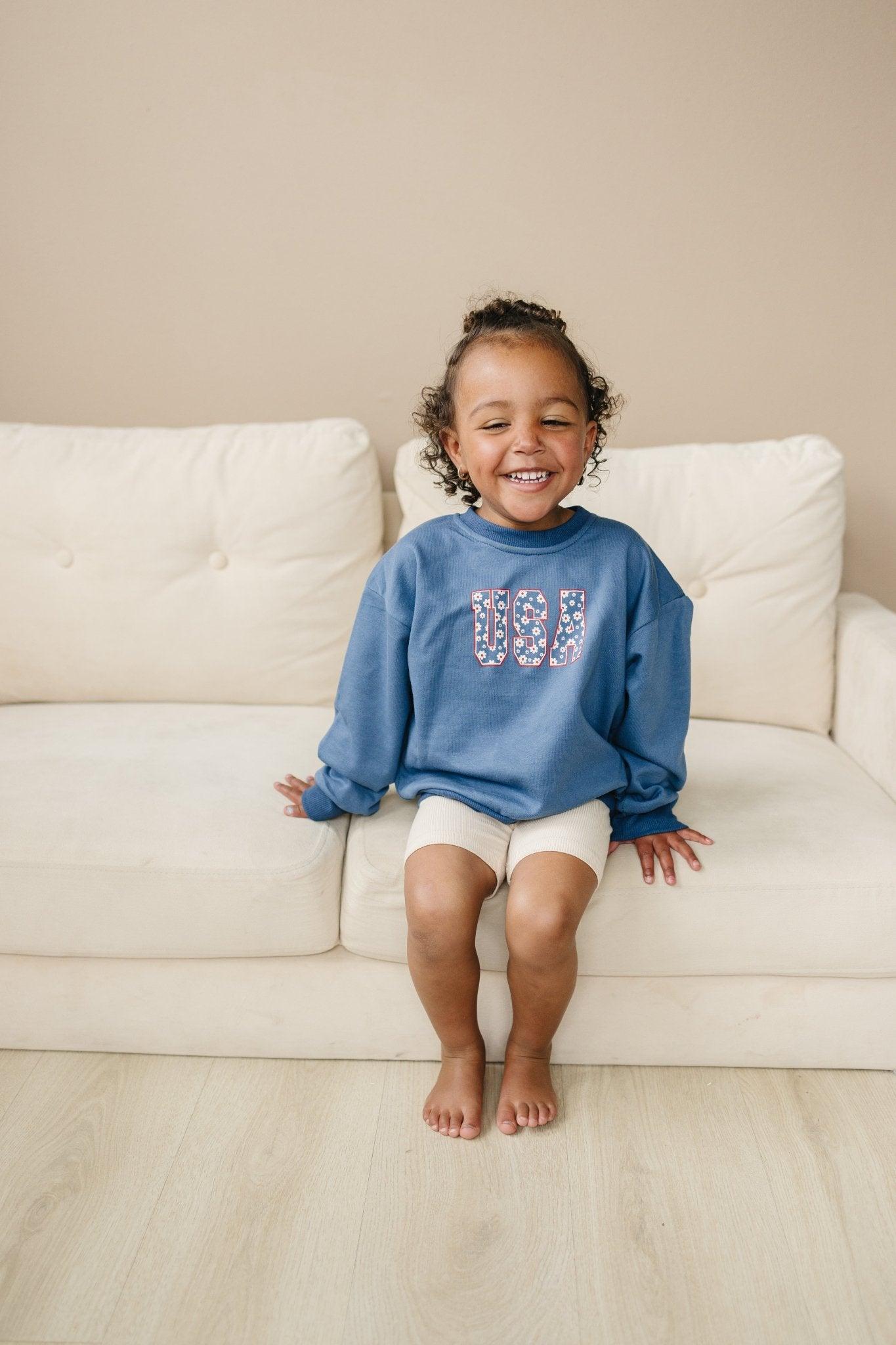 Usa Daisy Crewneck Sweatshirt