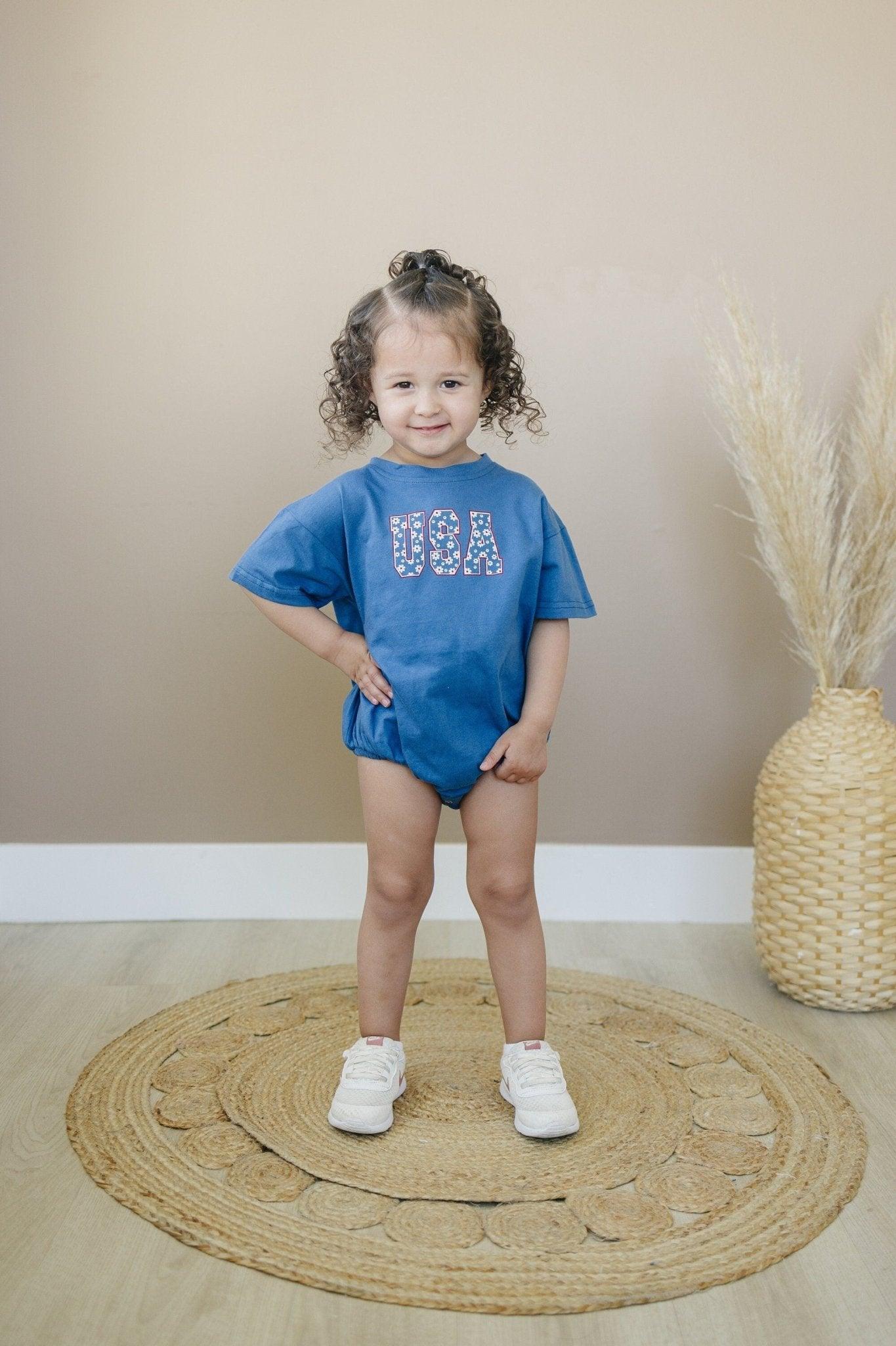 Usa Daisy T-shirt Romper