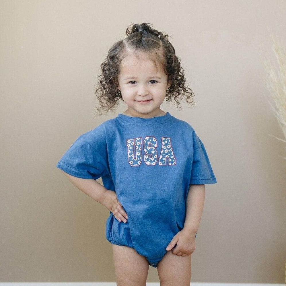 Usa Daisy T-shirt Romper