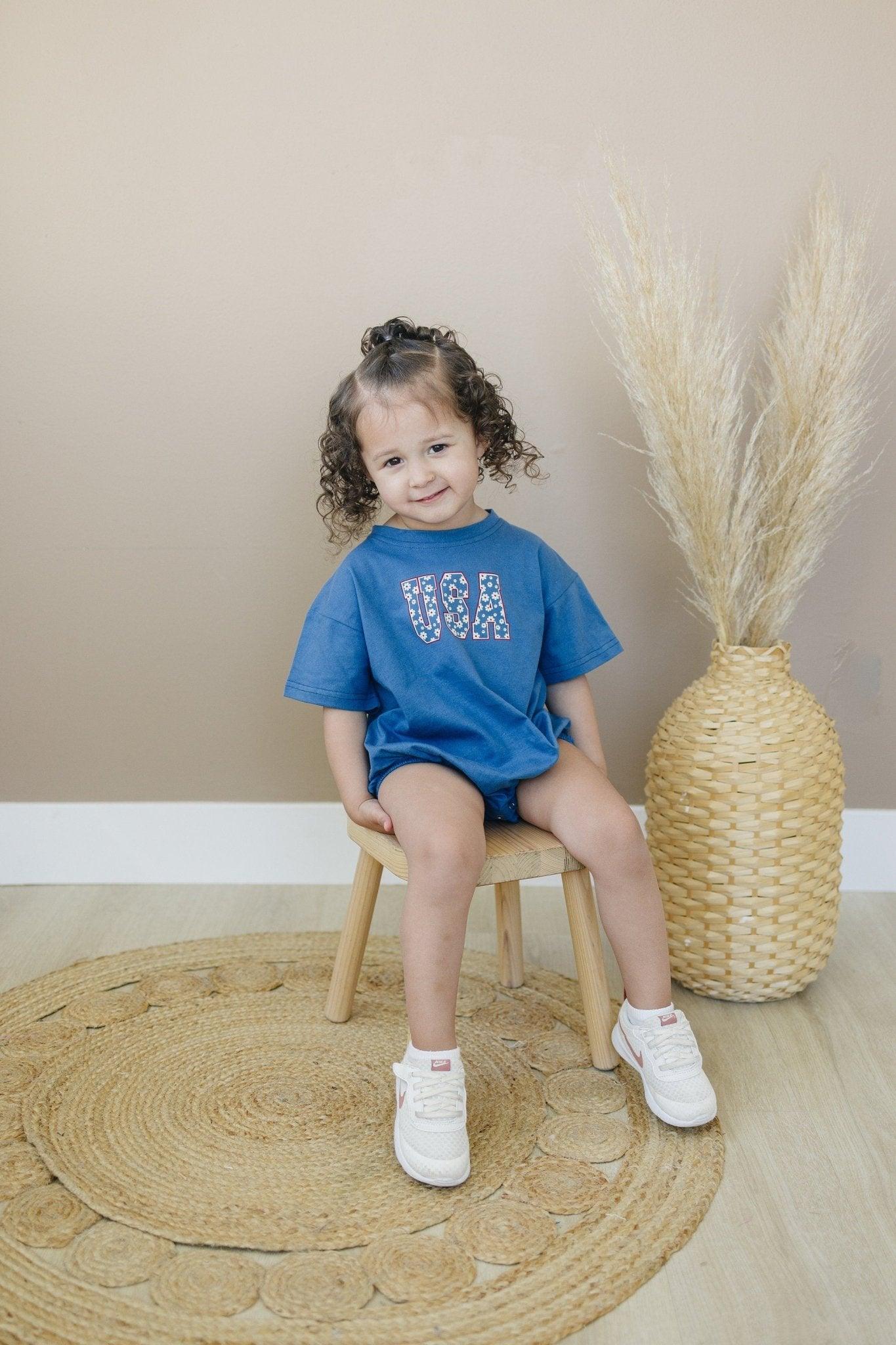 Usa Daisy T-shirt Romper