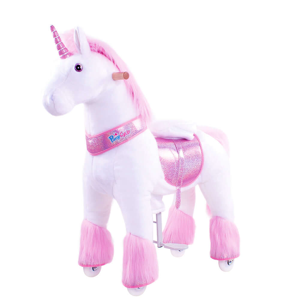 Model U Ride-on Plush Unicorn Age 4-8 Pink