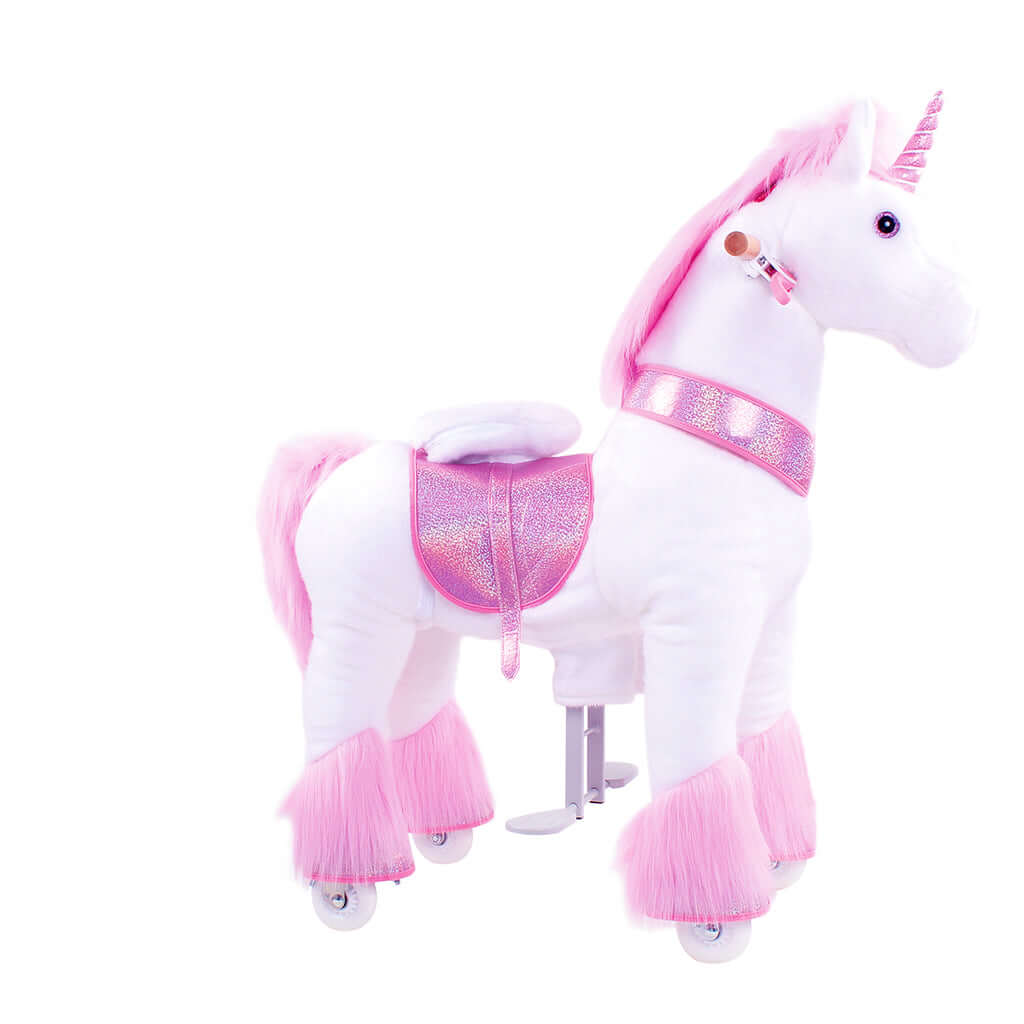 Model U Ride-on Plush Unicorn Age 4-8 Pink