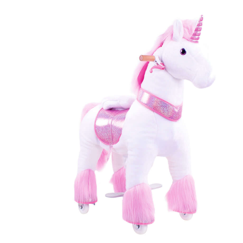 Model U Ride-on Plush Unicorn Age 4-8 Pink