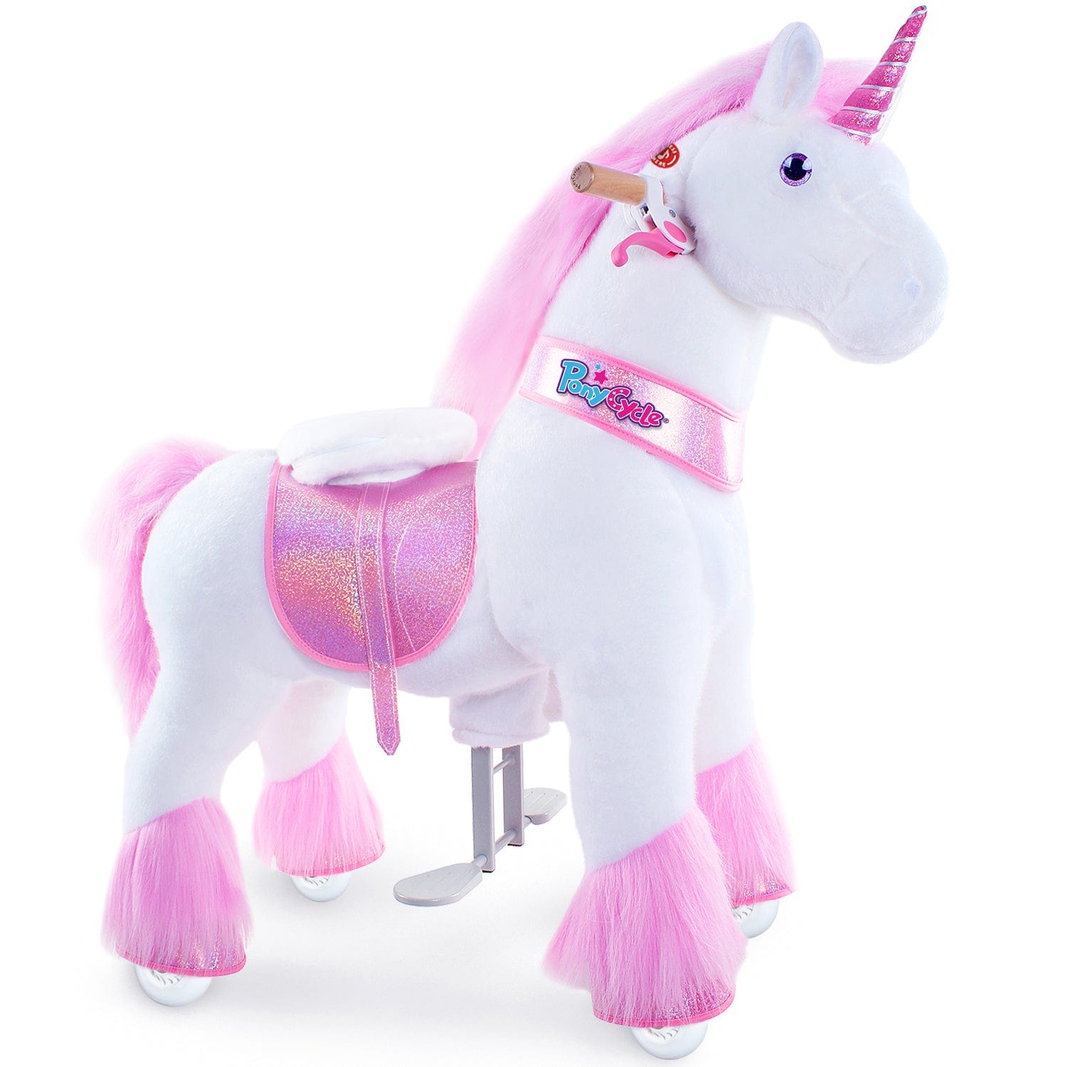 Model U Ride-on Plush Unicorn Age 4-8 Pink