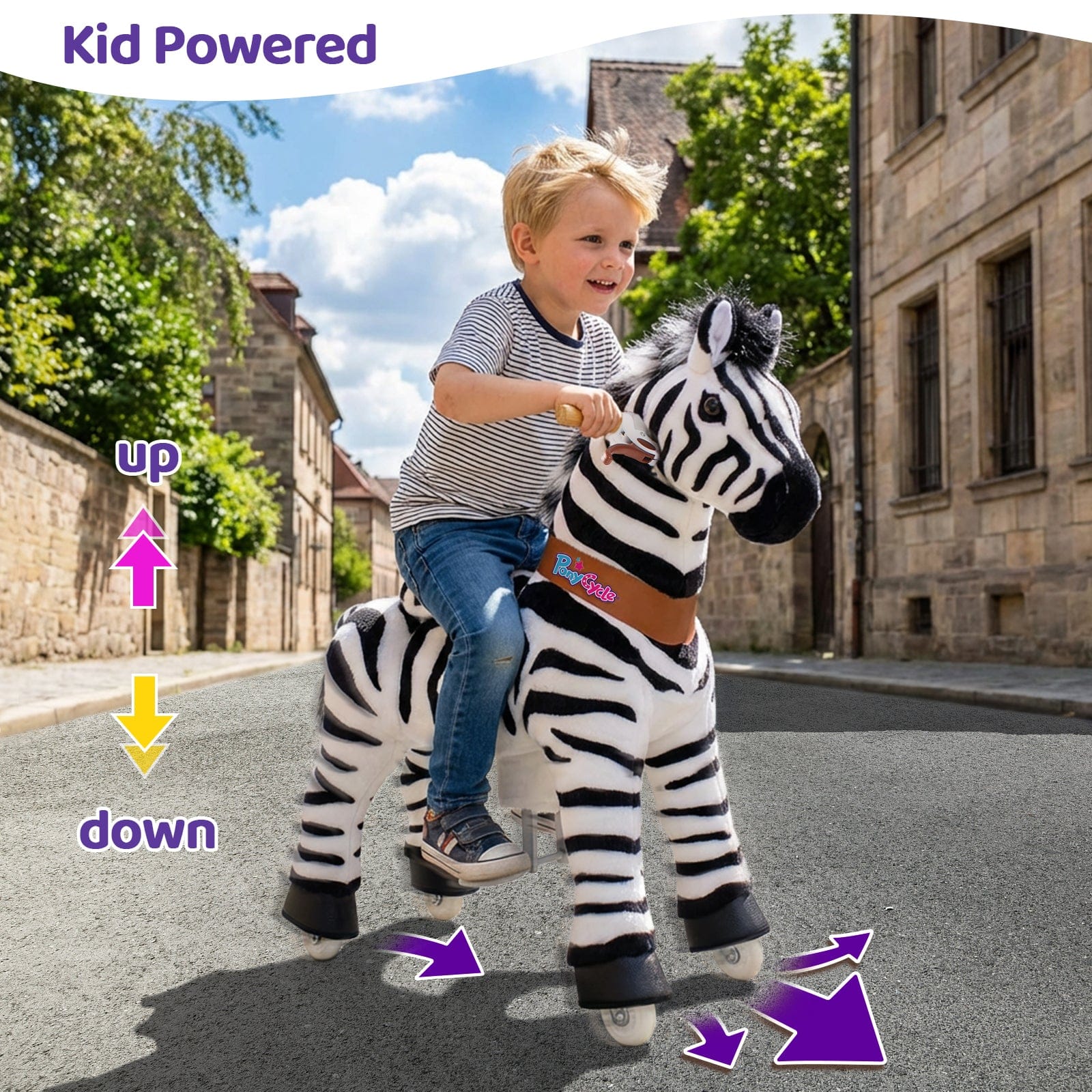 Model U Ride-on Animal Zebra Age 4-8