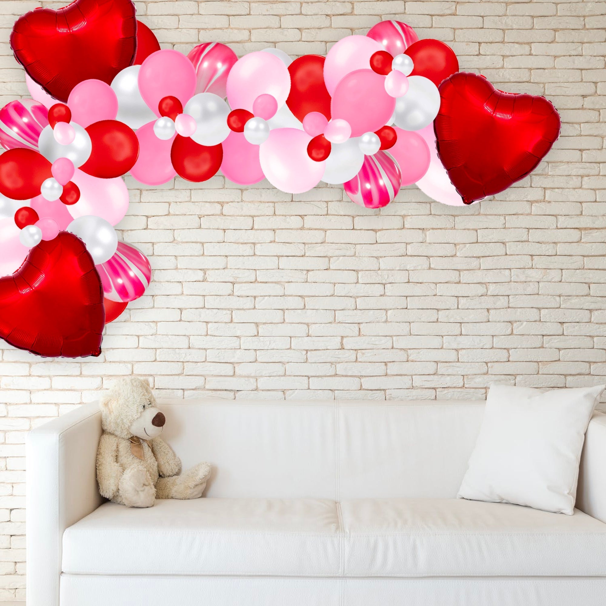 Pink & Red Valentine’s Day Balloon Garland Kit