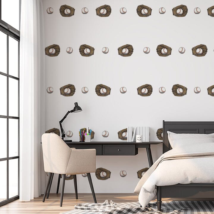 Vintage Baseball Wall Decals