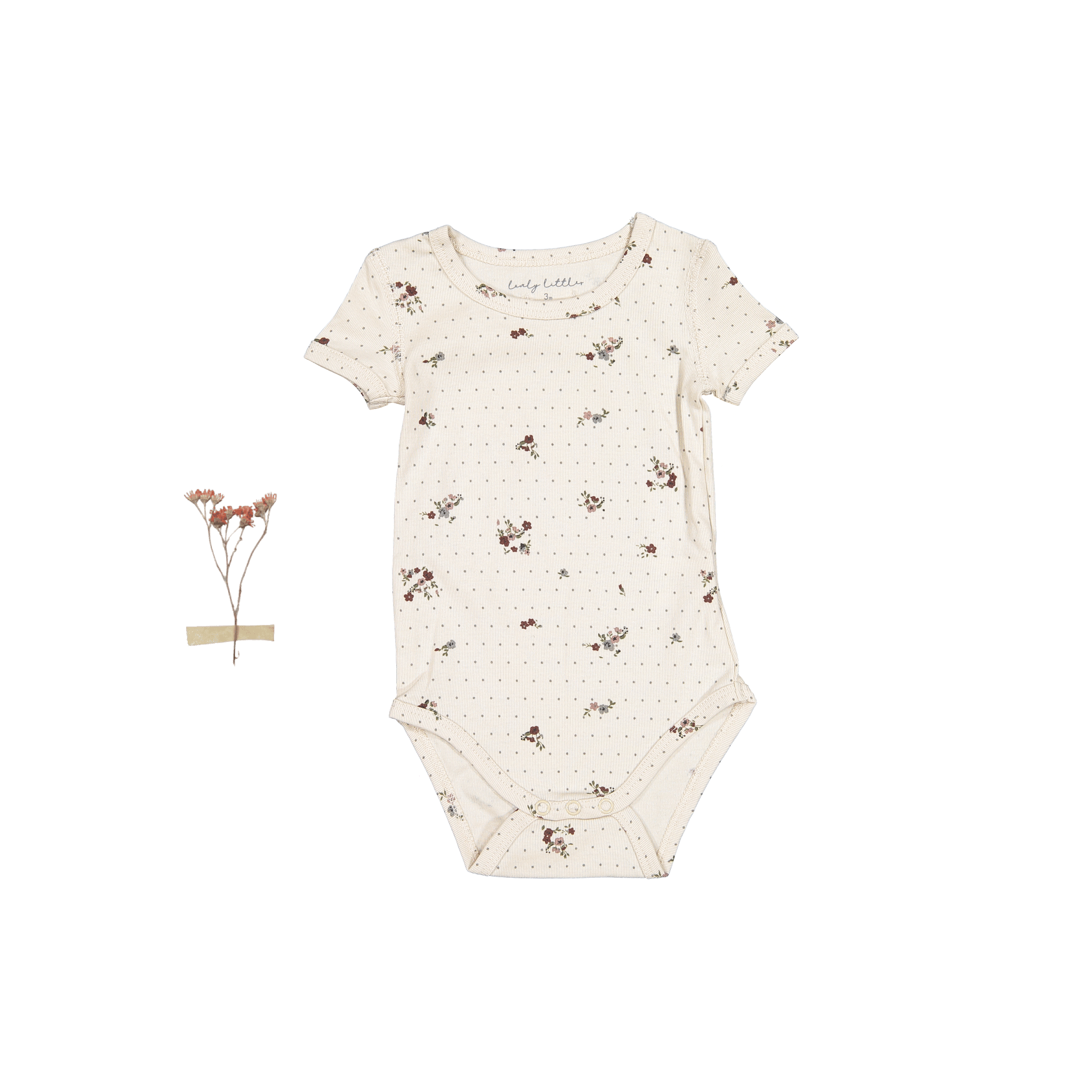 The Printed Short Sleeve Onesie - Vintage Floral
