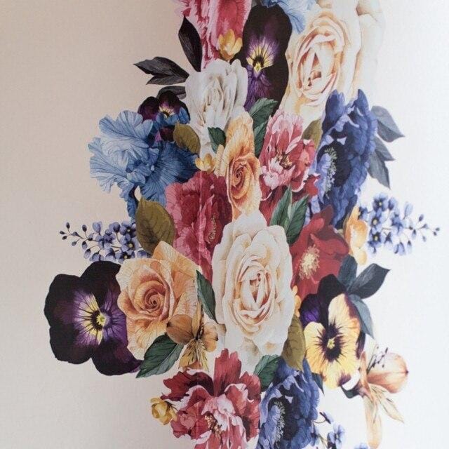 Vintage Floral Wall Decals