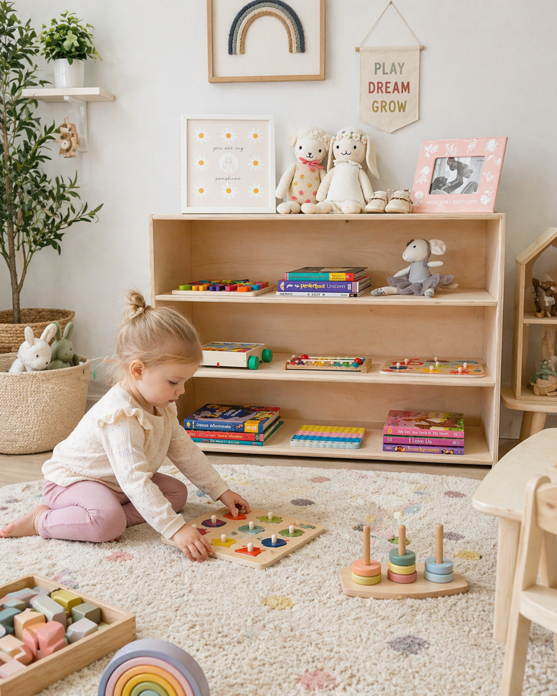 Violet- Toy Shelf