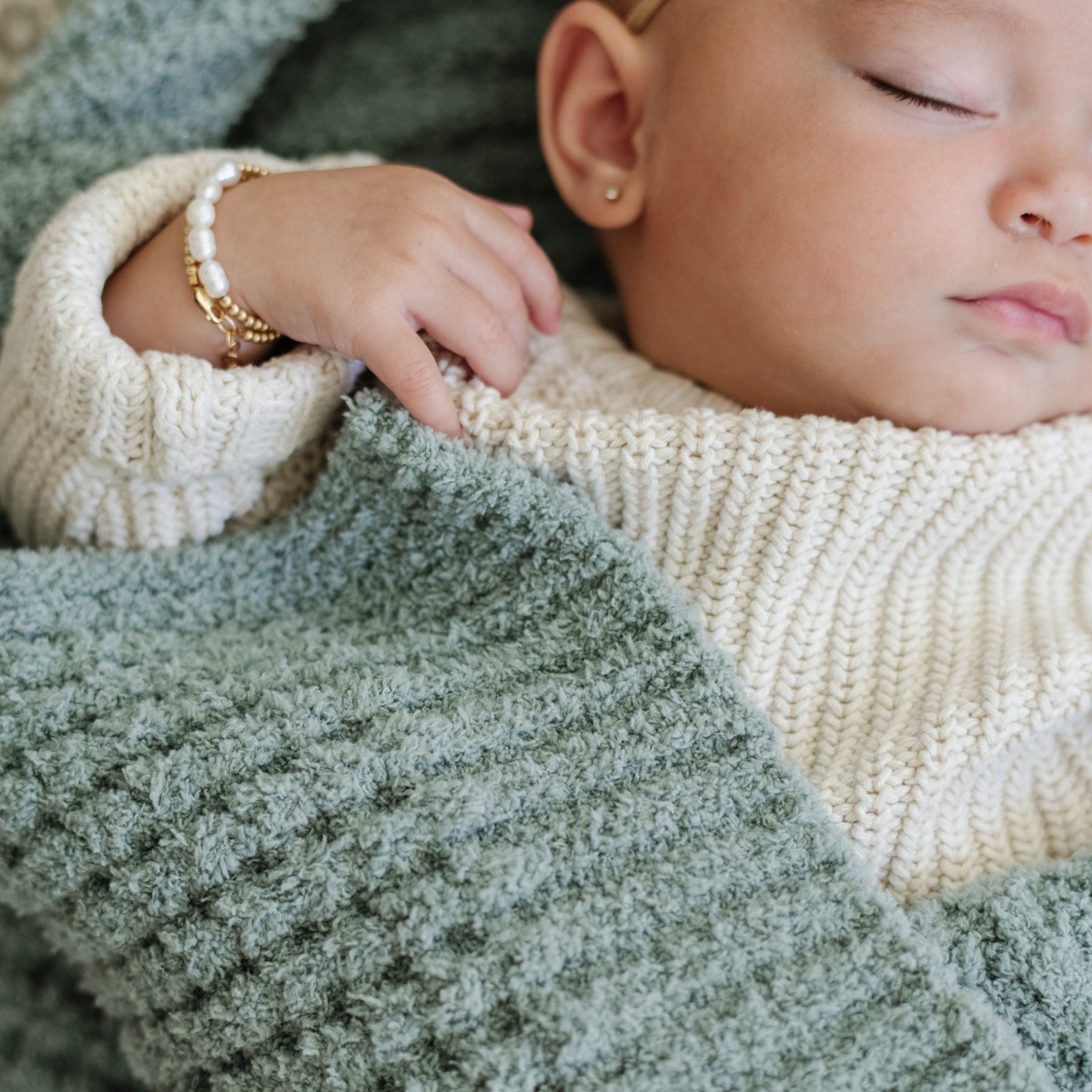 Waffle Knit Receiving Blankets