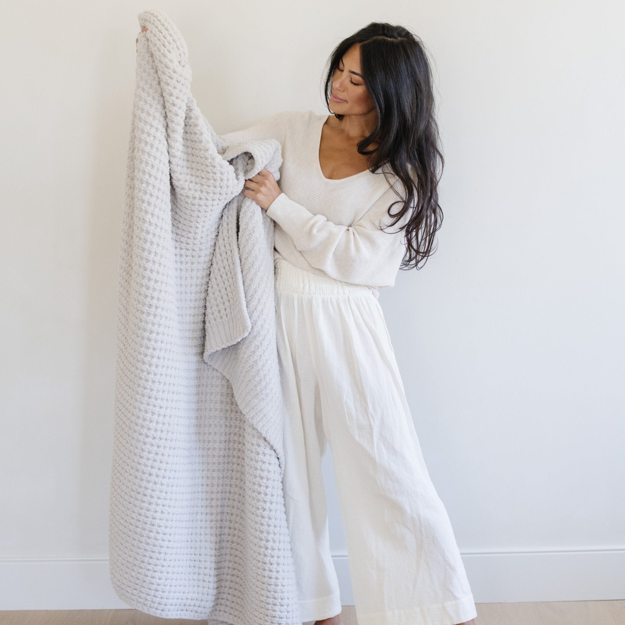 Waffle Knit Xl Throw Blankets