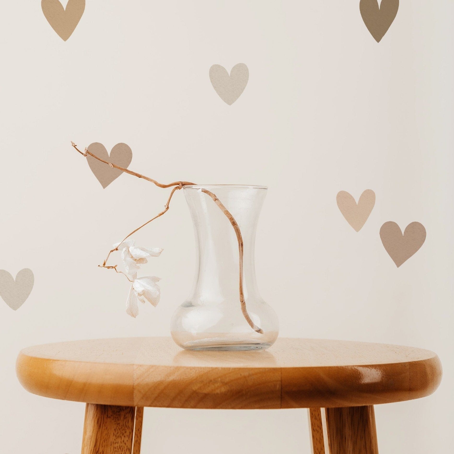 Mini Watercolor Hearts Wall Decals
