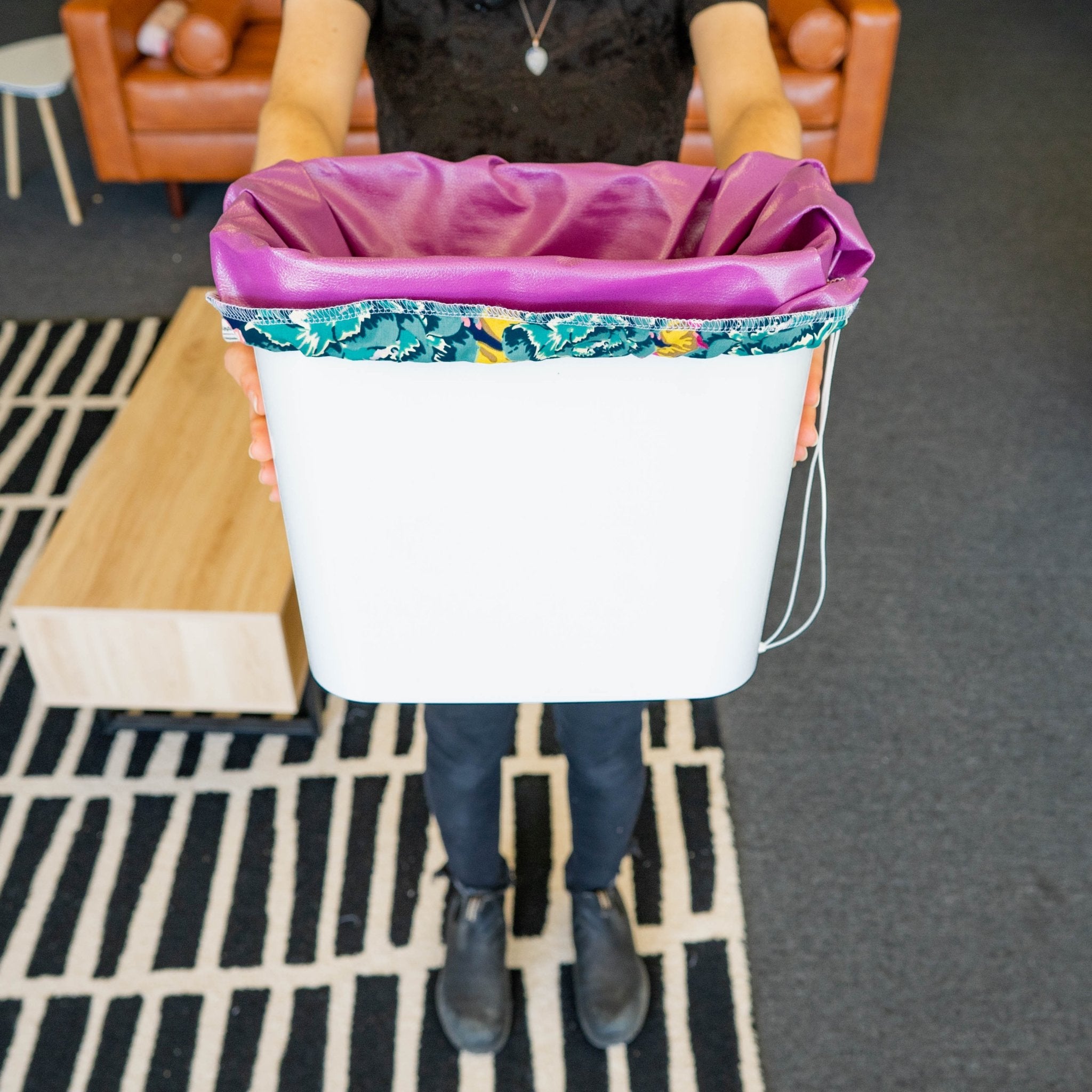 Washable Pail Liner: Reusable Trash/recycling Bag