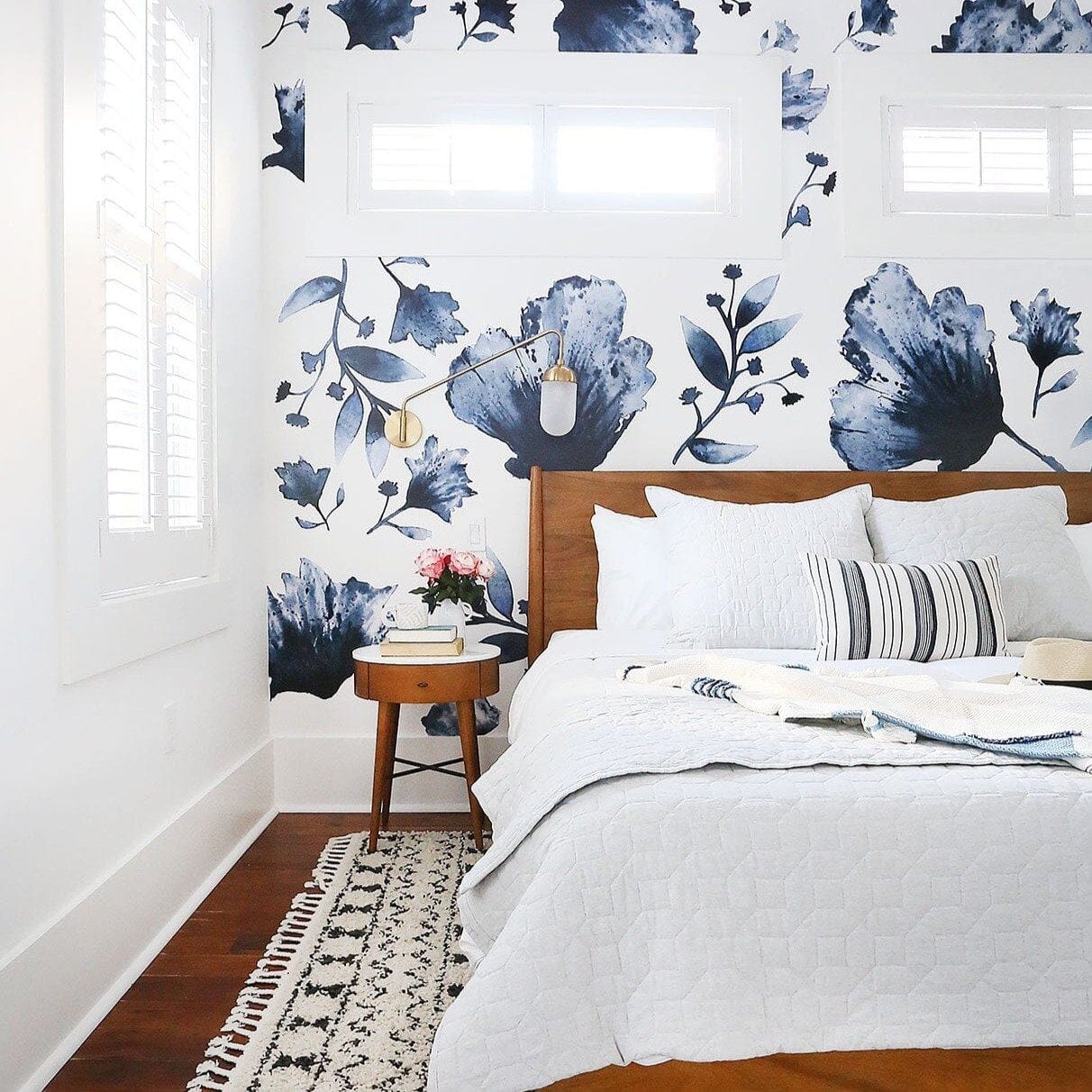 Water And Ink Floral Wall Decals