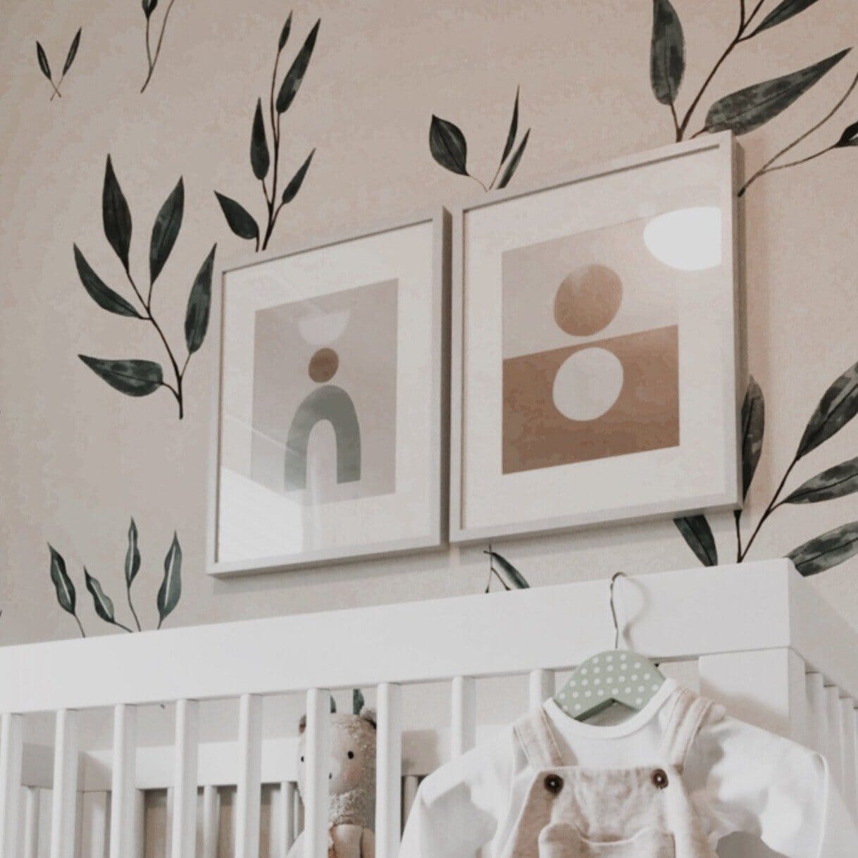 Watercolor Leaves Wall Decals