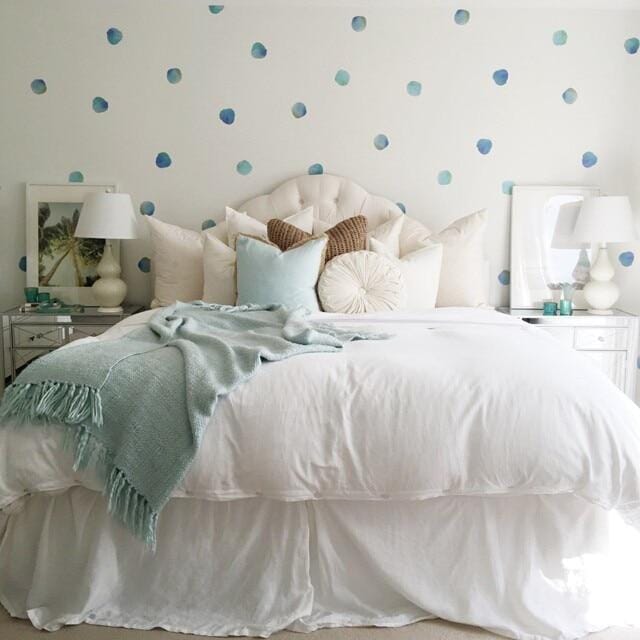 Watercolor Polka Dot Wall Decals