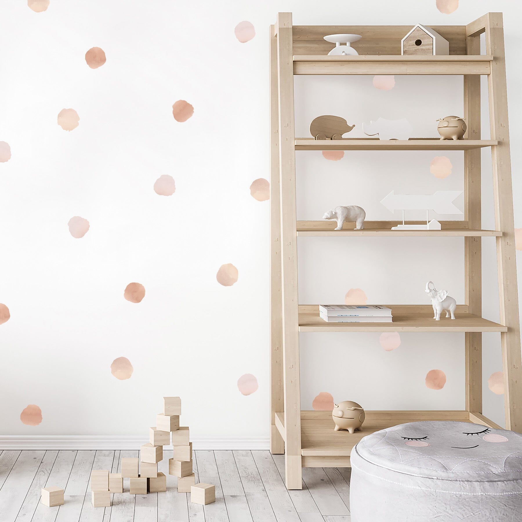 Watercolor Polka Dot Wall Decals