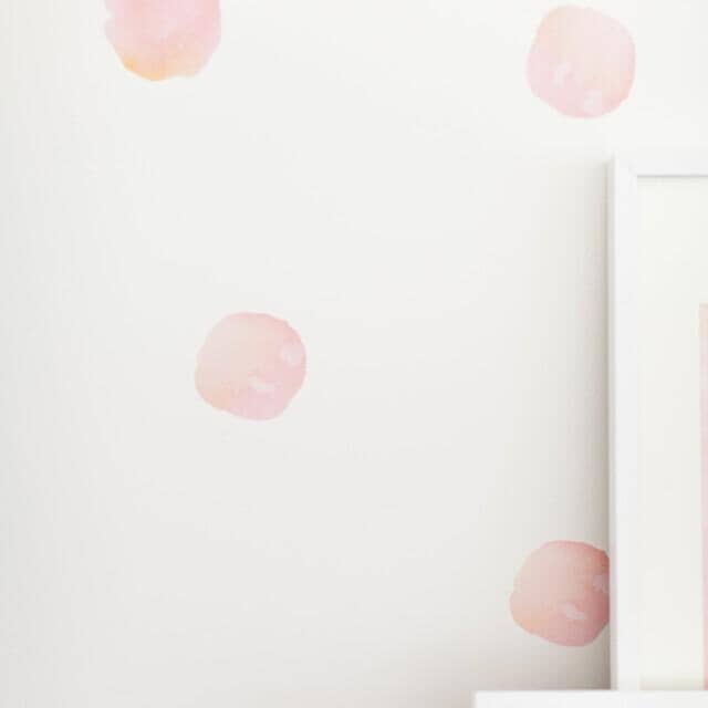 Watercolor Polka Dot Wall Decals