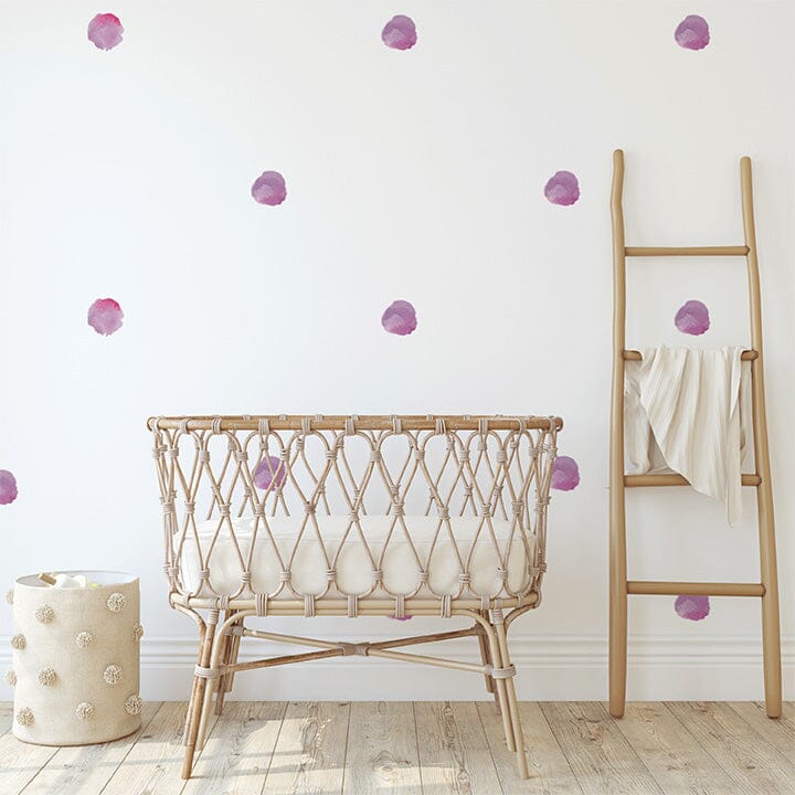 Watercolor Polka Dot Wall Decals