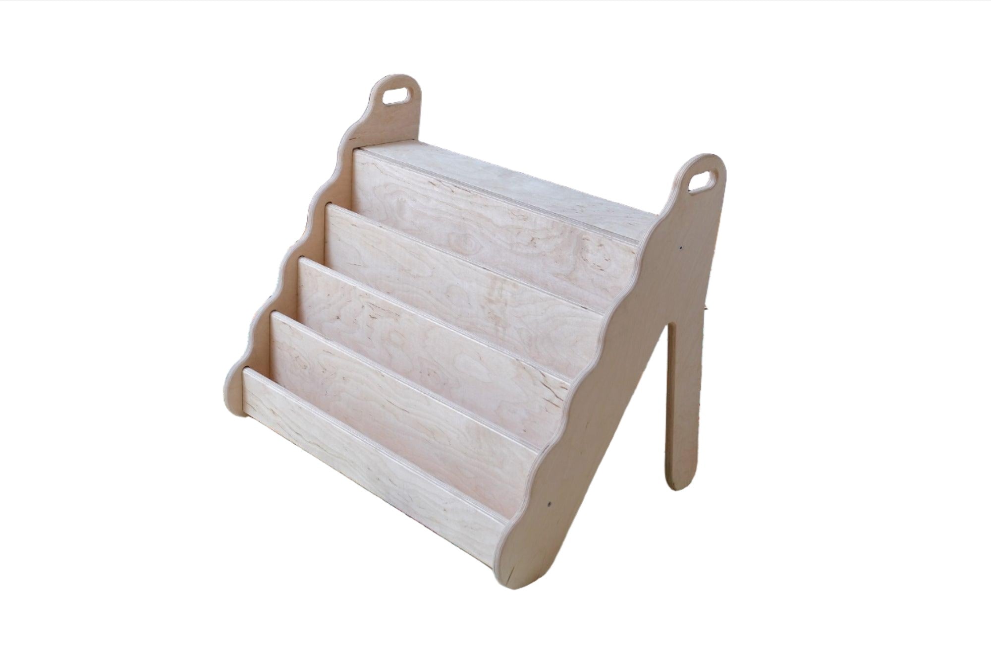 Wave Design Wooden Bookshelf