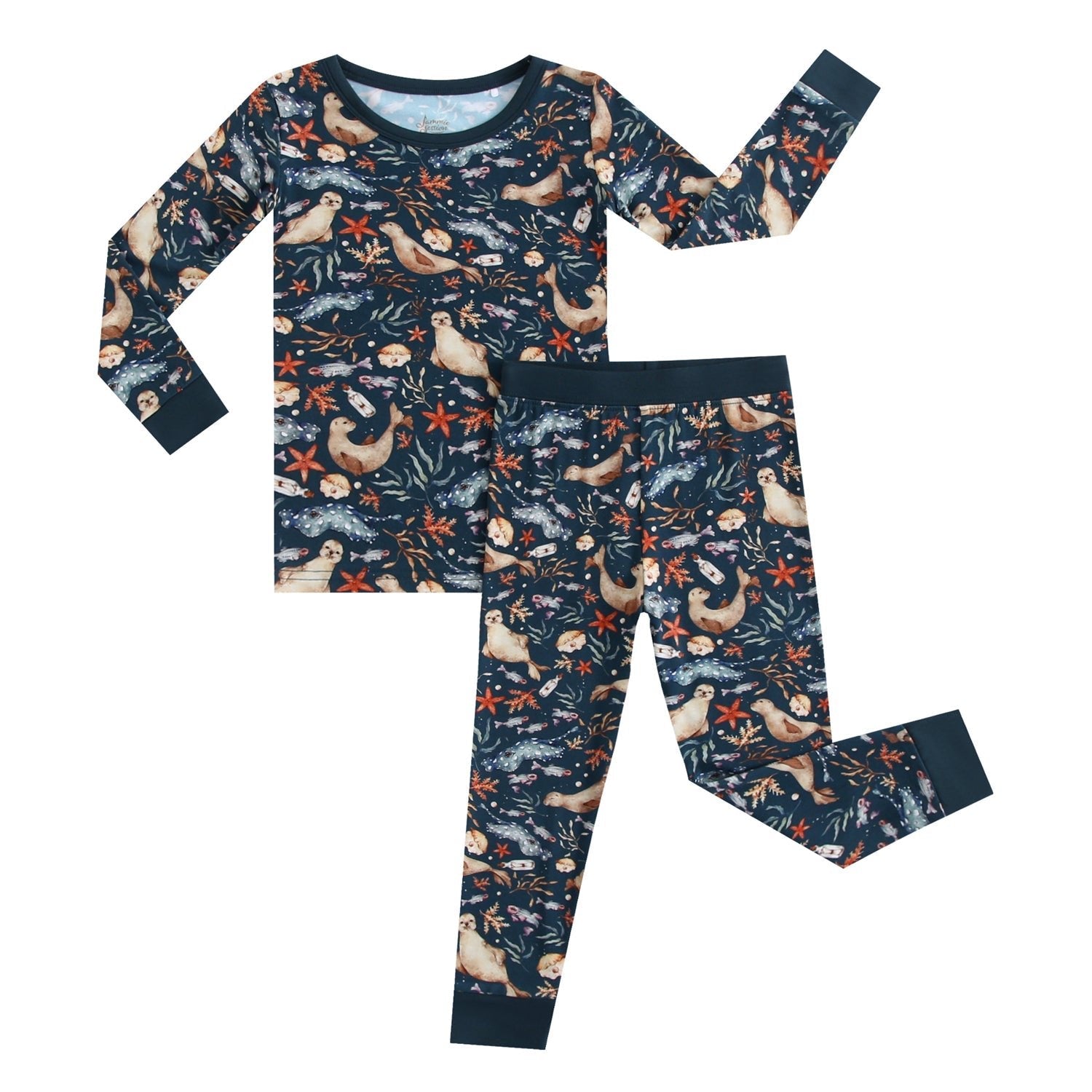 Waves & Whiskers Long Sleeve Pj's