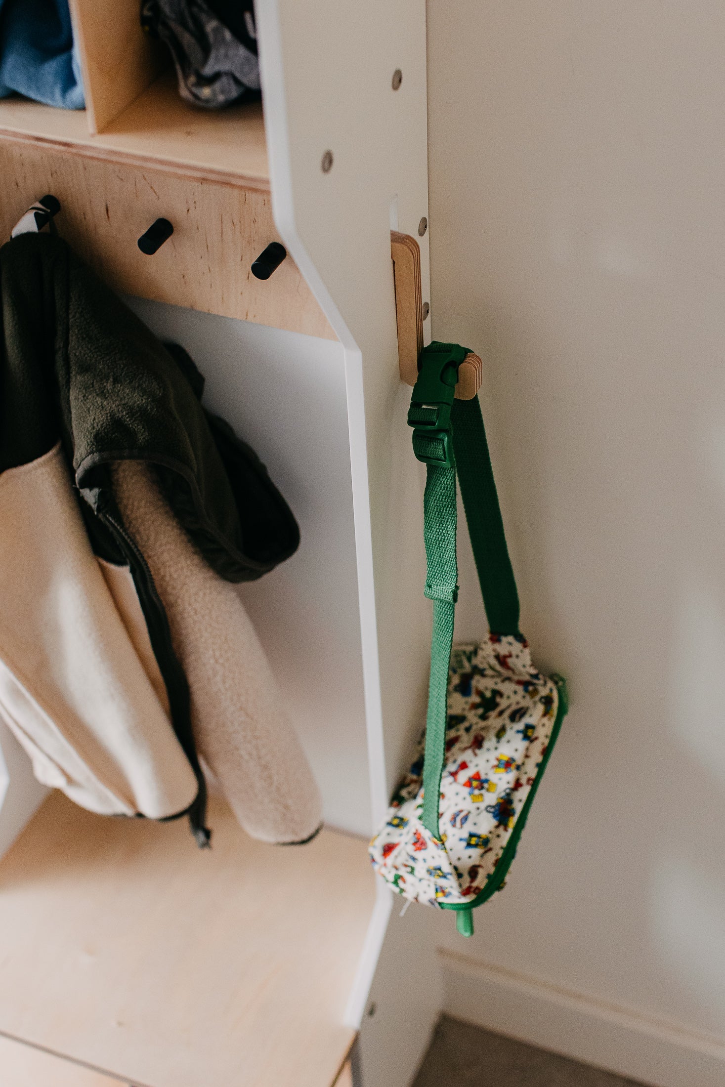 Children's Outwear Organizer – Sturdy Wood Frame Wardrobe